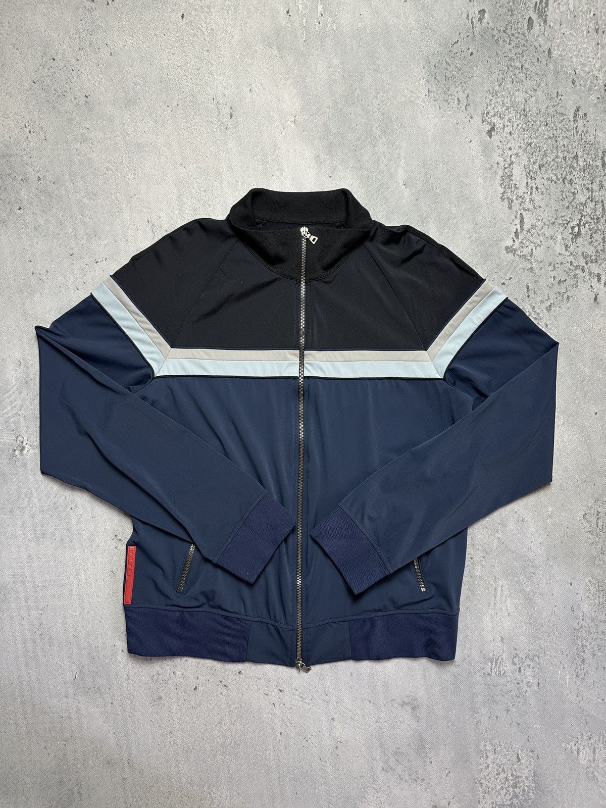 Prada Prada Vintage Olympic Track Zipper Striped Jacket Red Tab Size US M / EU 48-50 / 2 - 10 Thumbnail