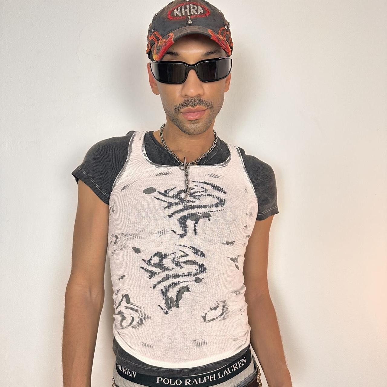 Hanes ASTROBOI Hanes 'Hawaii' White & Black Print Tank Top - Small Size US S / EU 44-46 / 1 - 8 Thumbnail