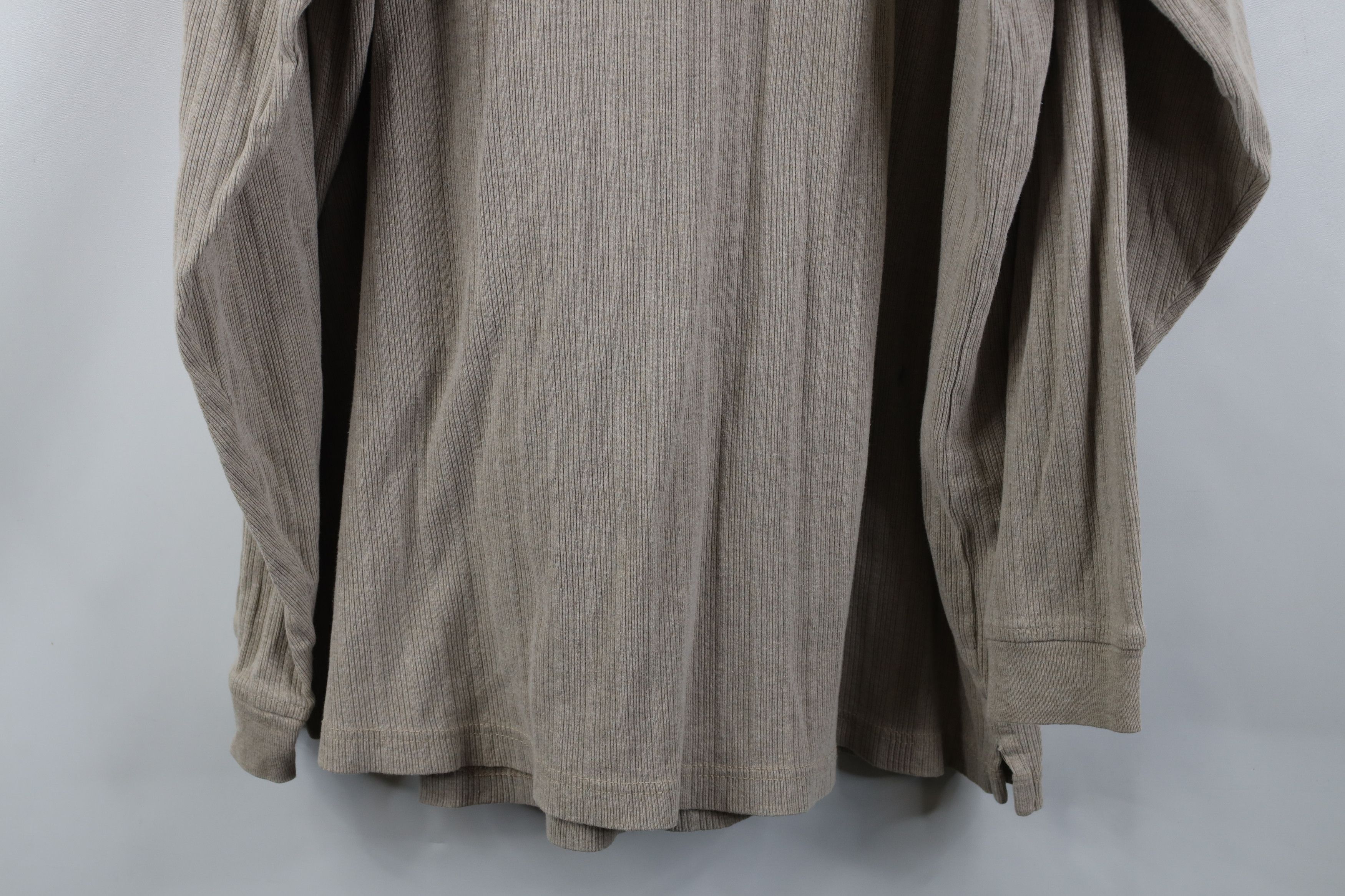 Vintage Vintage 90s Streetwear Ribbed Long Sleeve Henley T-Shirt Size US XL / EU 56 / 4 - 14 Thumbnail