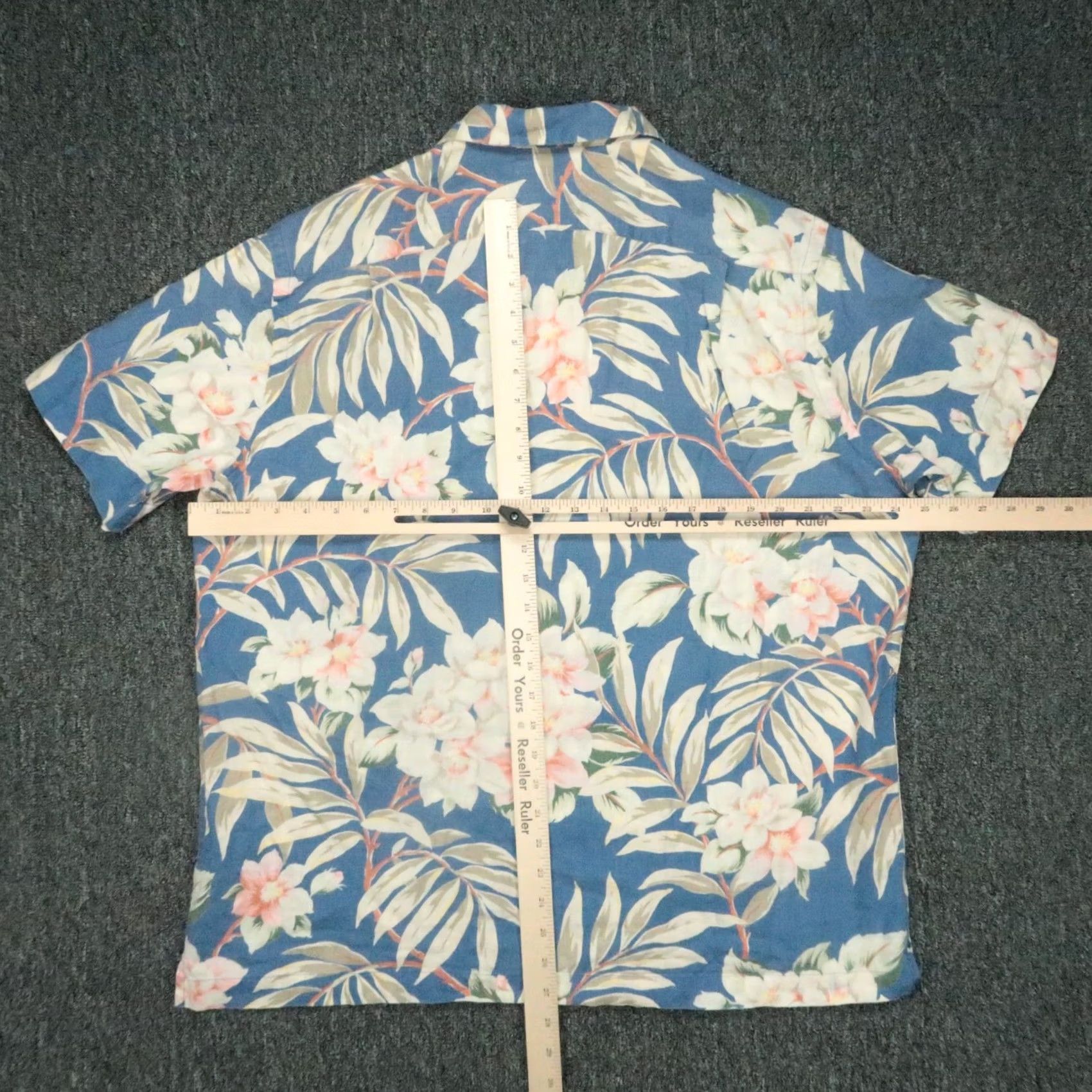 Polo Ralph Lauren VINTAGE Polo Ralph Lauren Shirt Mens XL Blue Floral Linen Hawaiian VTG Size US XL / EU 56 / 4 - 5 Thumbnail