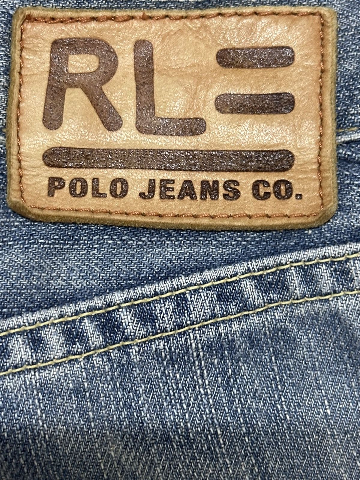 Polo Ralph Lauren Vintage RL Ralph Lauren Blue Faded Wash Distress Jeans Size US 30 / EU 46 - 9 Thumbnail