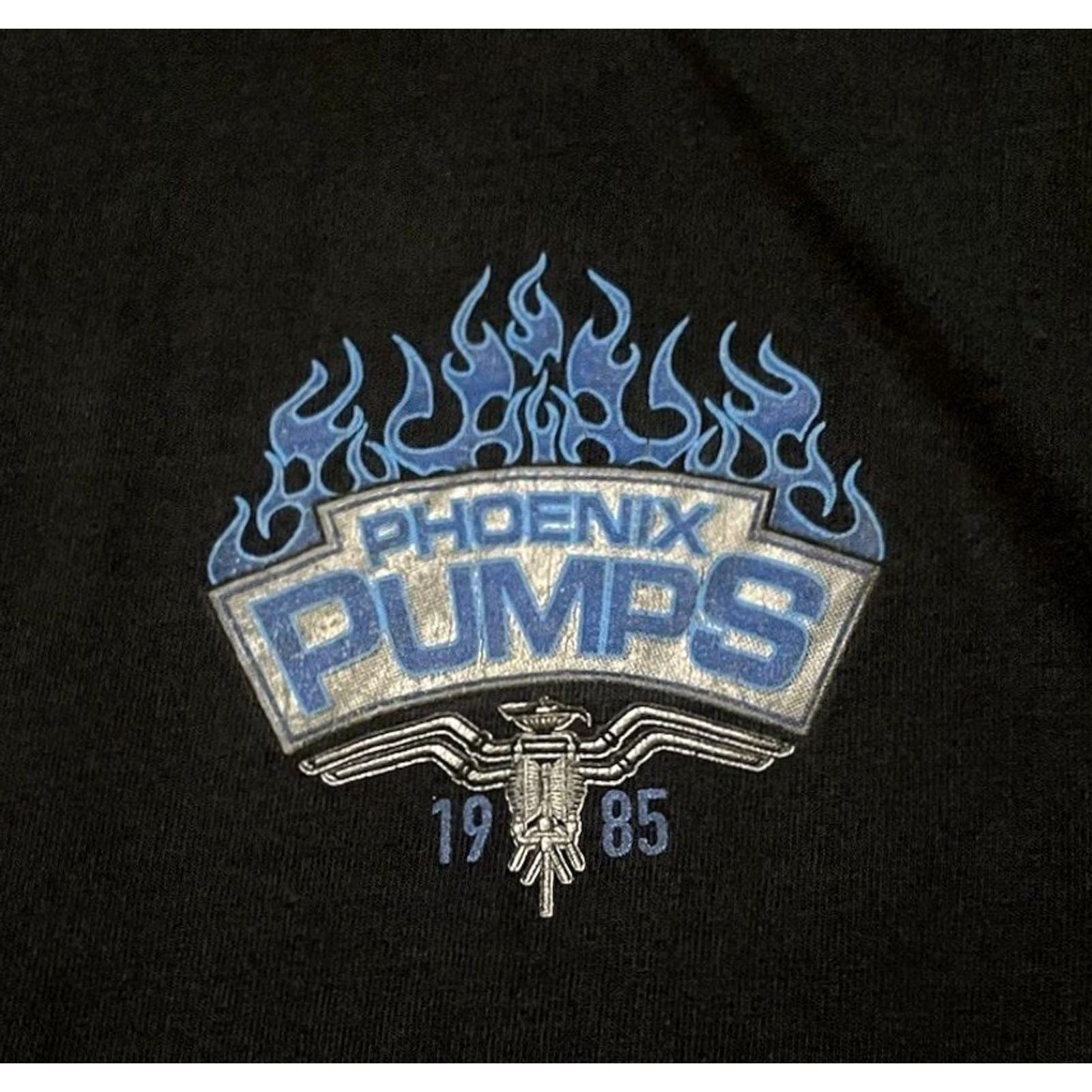 JNCO VINTAGE Phoenix Faded Flame Shirt XXL Black Mens T-Shirt Long Sleeve Crew Neck 2XL Harley Skate Punk Biker 90s 80s Jnco Retro Size US XXL / EU 58 / 5 - 4 Thumbnail