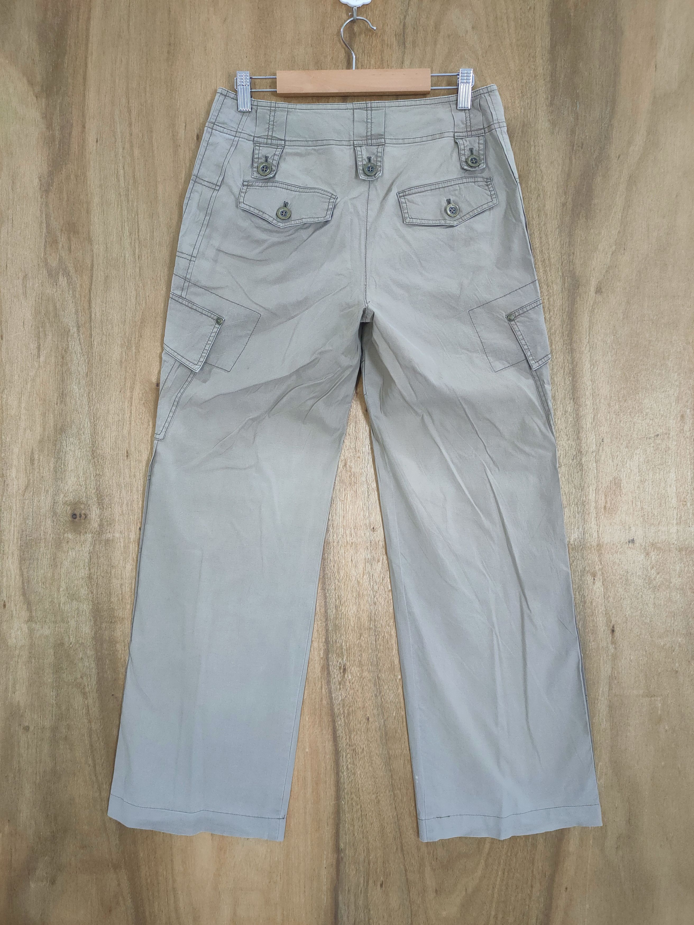 Japanese Brand VINTAGE PINORE BROWN FLARED WOMAN CARGO PANTS Size US 29 - 6 Thumbnail