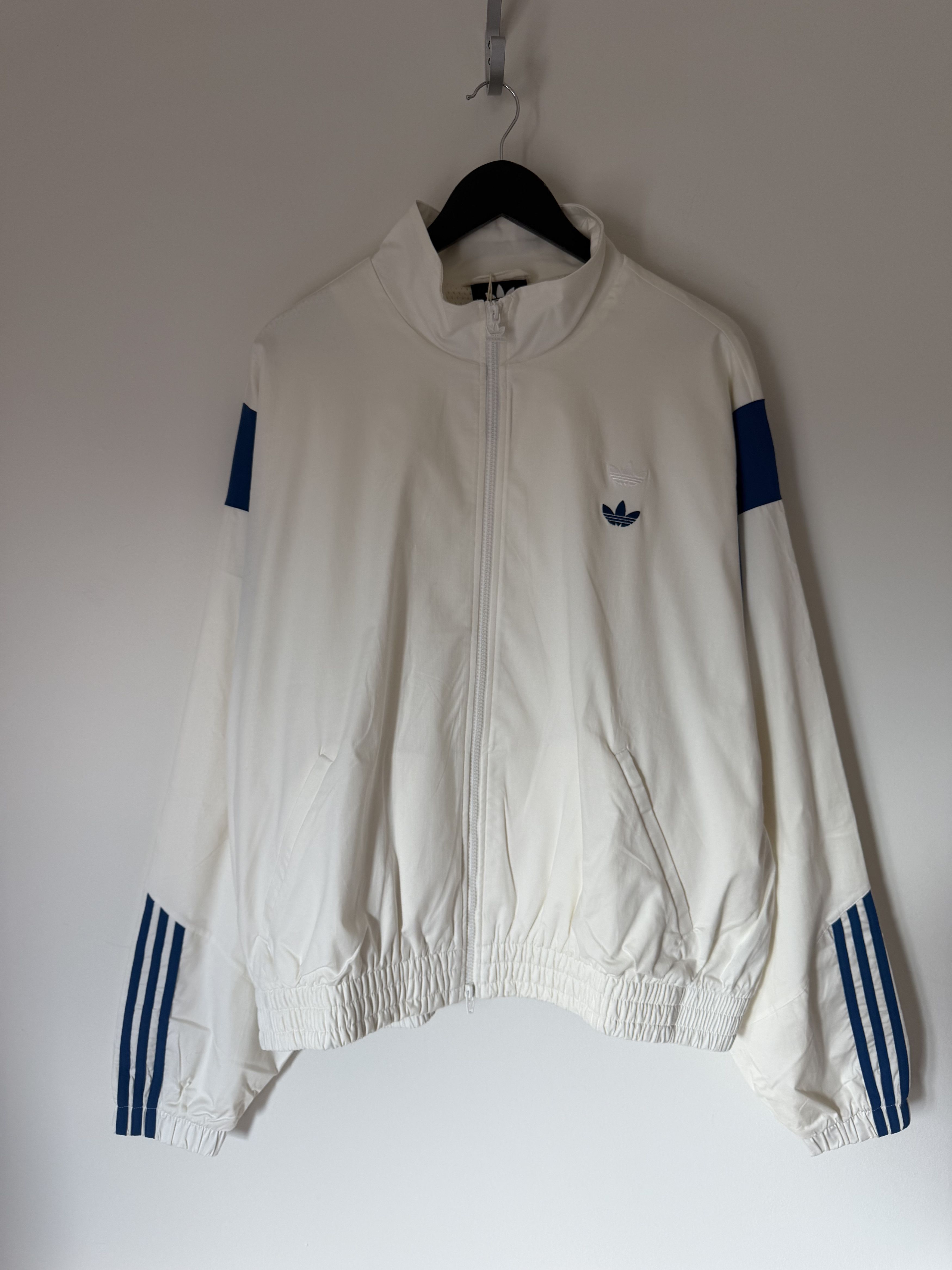 Willy Chavarria Adidas Poplin Track Jacket in White