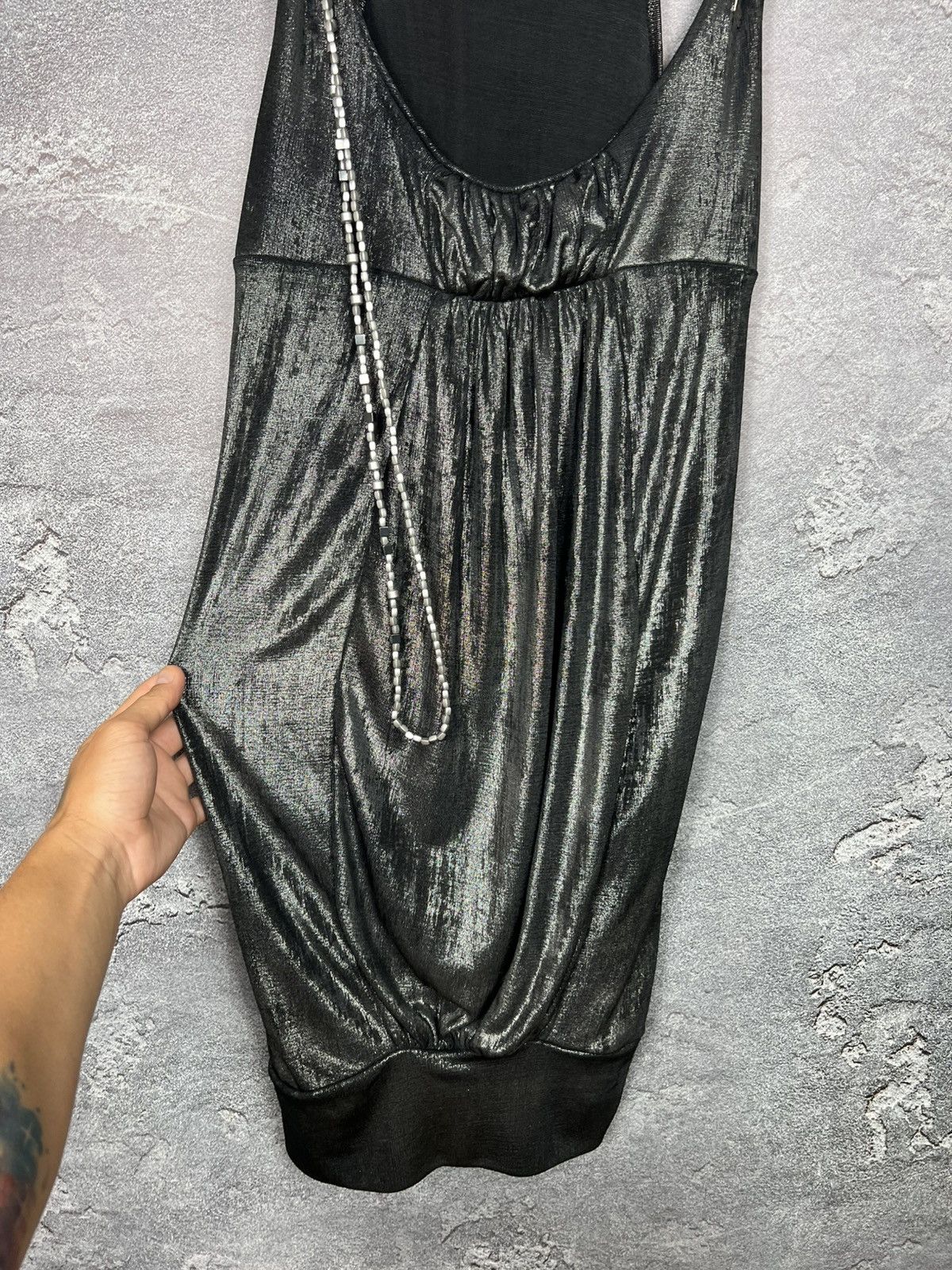 Miss Sixty Miss Sixty Y2K Vintage Shimmery Metallic Sleeveless Dress Size M / US 6-8 / IT 42-44 - 3 Thumbnail