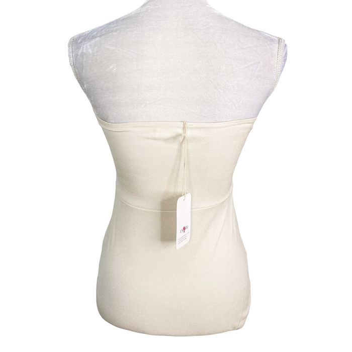 L'ATISTE by Amy Strapless Shapewear Bodysuit Medium Beige