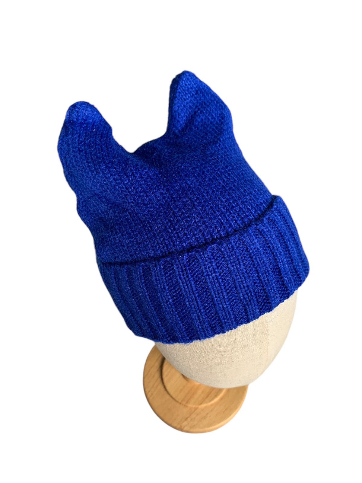 Japanese Brand × Kapital × Vintage Devil Horn Blue Japanese Rare Knit Beanie hats☠️☠️ Size ONE SIZE - 2 Thumbnail
