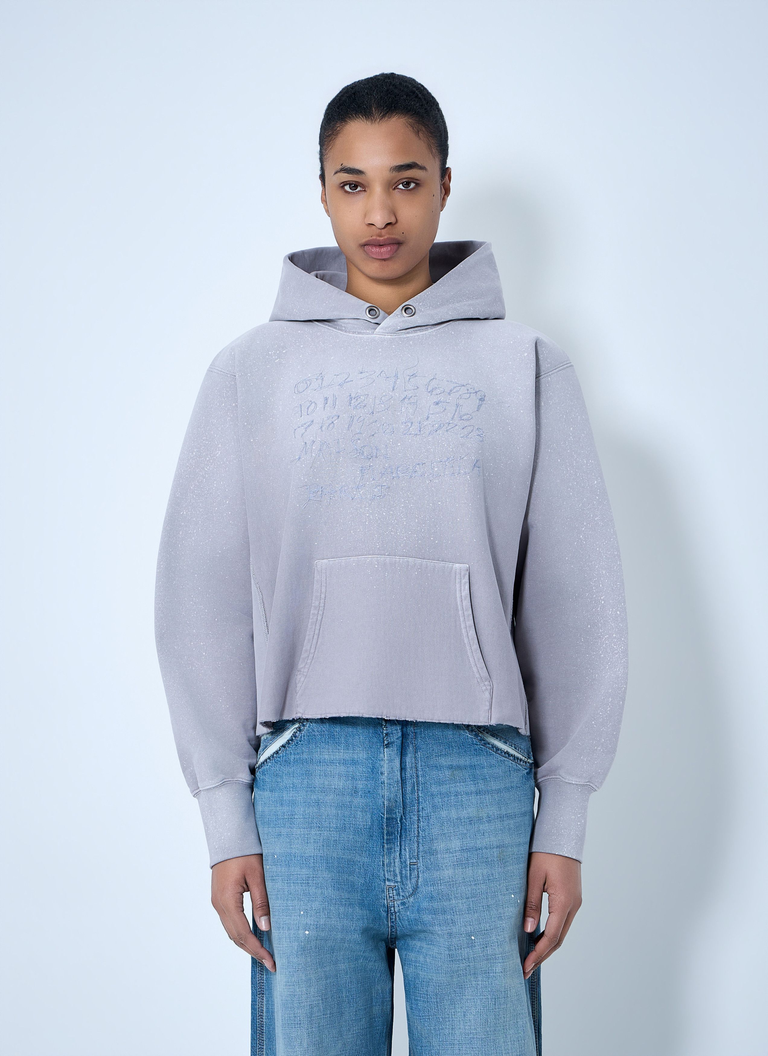 Maison Margiela Hooded Sweatshirt with Ribbed Details Size M / US 6-8 / IT 42-44 - 1 Thumbnail