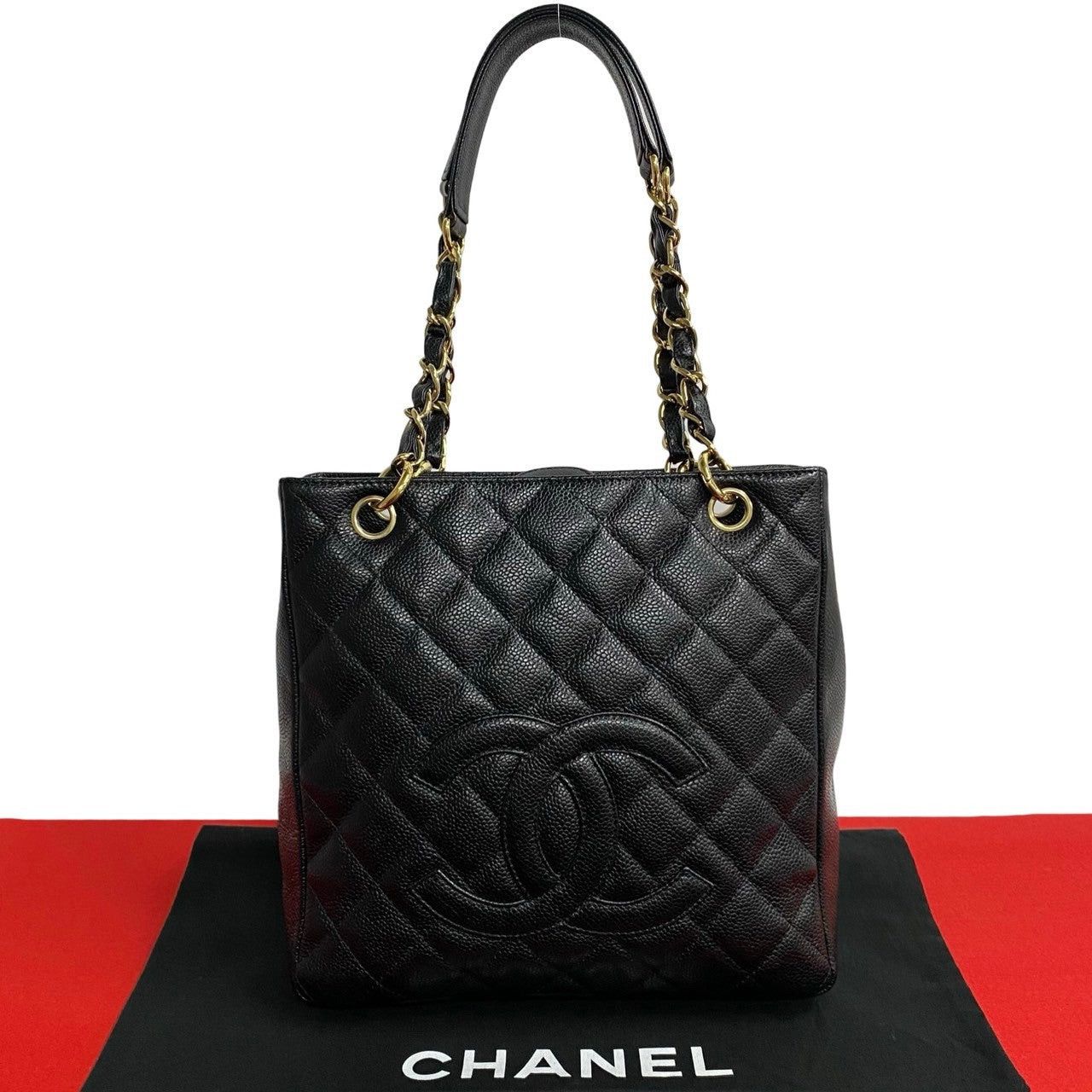 Chanel Chanel Tote Bag Black Leather Size ONE SIZE - 1 Thumbnail