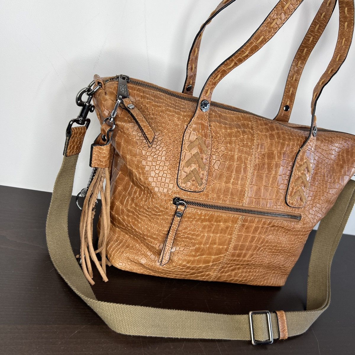 Vintage George Gina Lucy GGL Leather Brown Crossbody Bag Vintage Size ONE SIZE - 2 Thumbnail