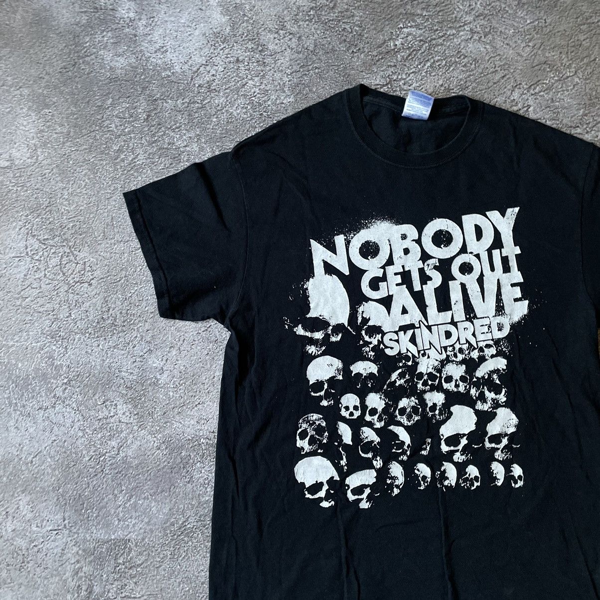 Vintage Vintage Y2K Goth Punk Graphic Tee Black Oversized Workwear M Size US M / EU 48-50 / 2 - 4 Thumbnail