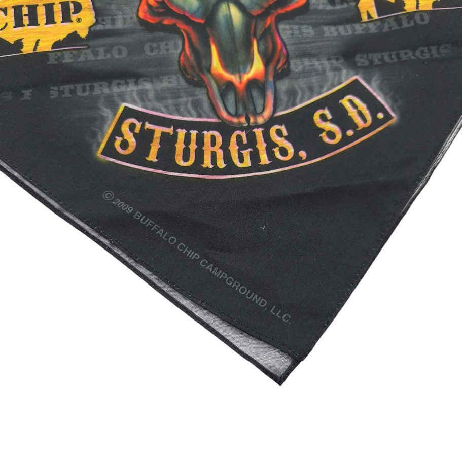 Other Sturgis South Dakota Handkerchief Scarf 2009 Buffalo Chip Size ONE SIZE - 4 Thumbnail