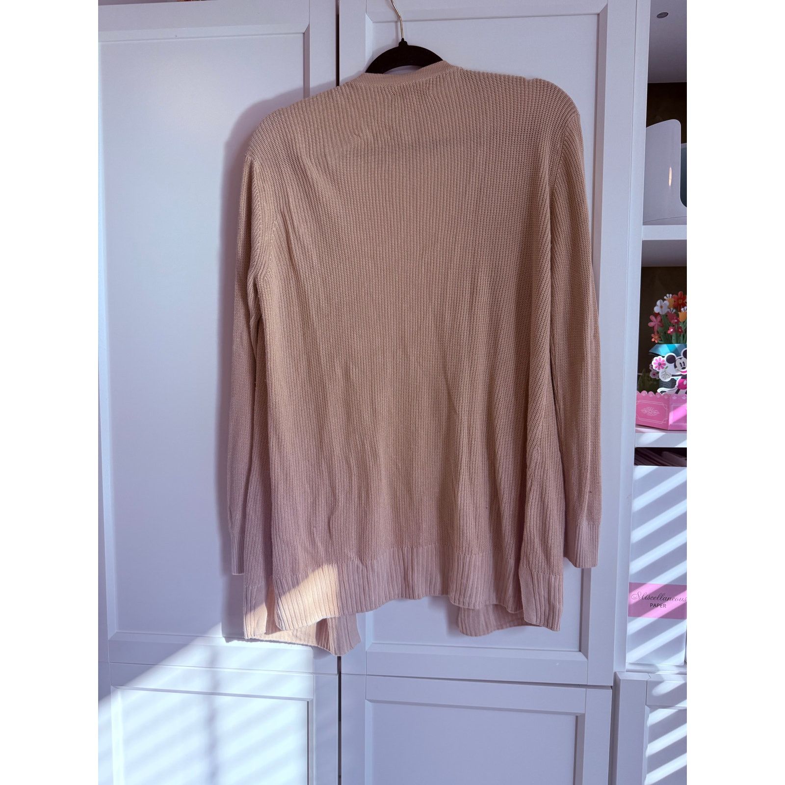 Nine West Nine West Tan Open Front Knit Cardigan Women L - A003 Size L / US 10 / IT 46 - 5 Thumbnail