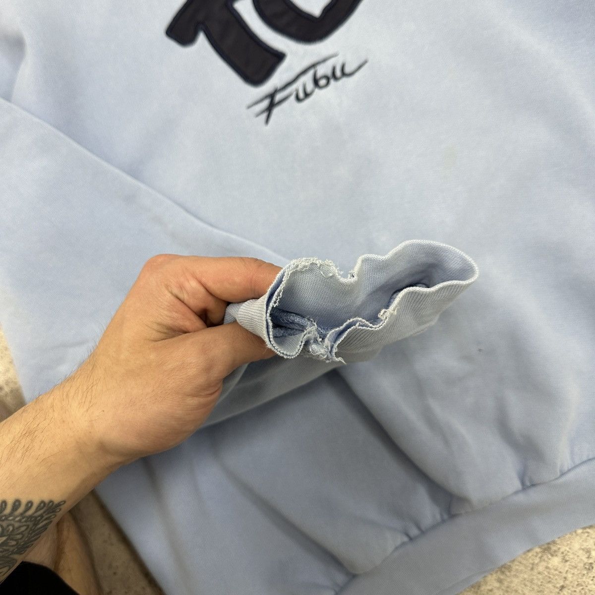 Fubu Vintage 90s Fubu distressed sweatshirt streetwear y2k og rap Size US M / EU 48-50 / 2 - 10 Thumbnail