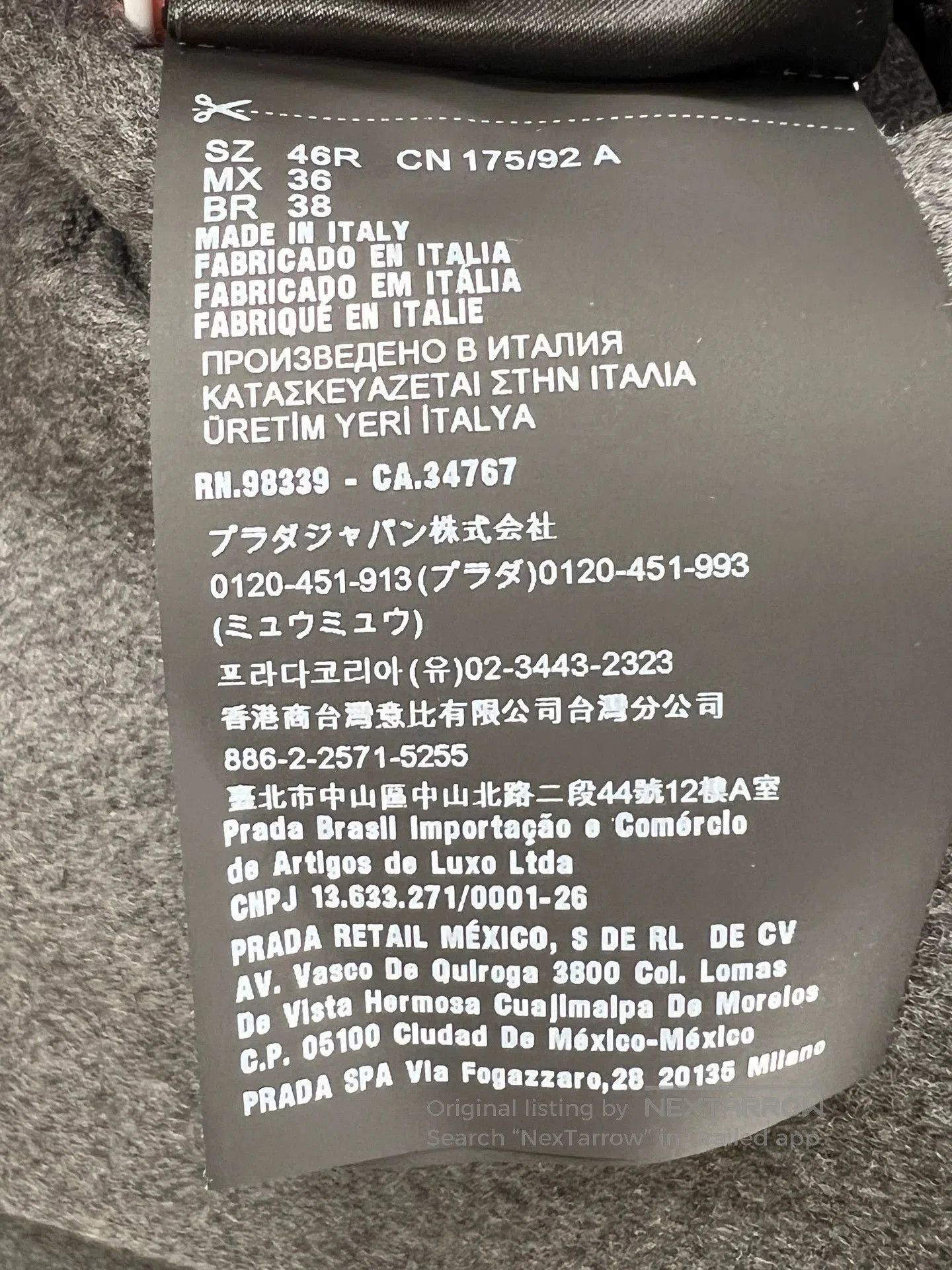 Prada prada gray cashmere long coat for men. Size US L / EU 52-54 / 3 - 5 Thumbnail