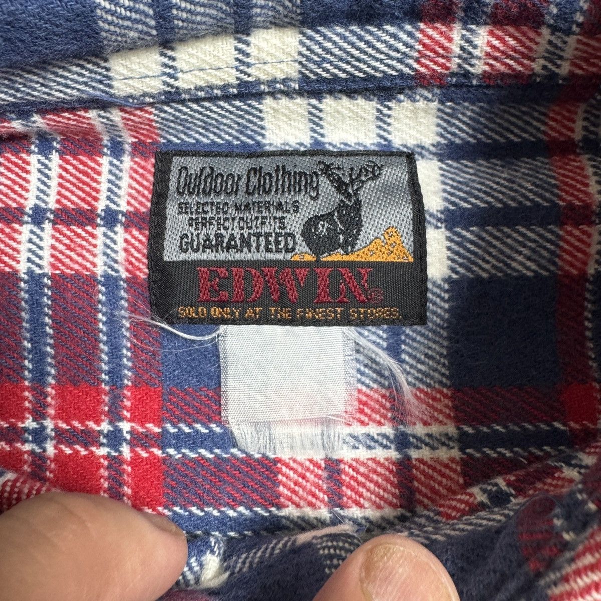 Edwin Vintage Edwin Outdoor Double Pocket Flannel Plaid Shirt y2k Size US L / EU 52-54 / 3 - 5 Thumbnail