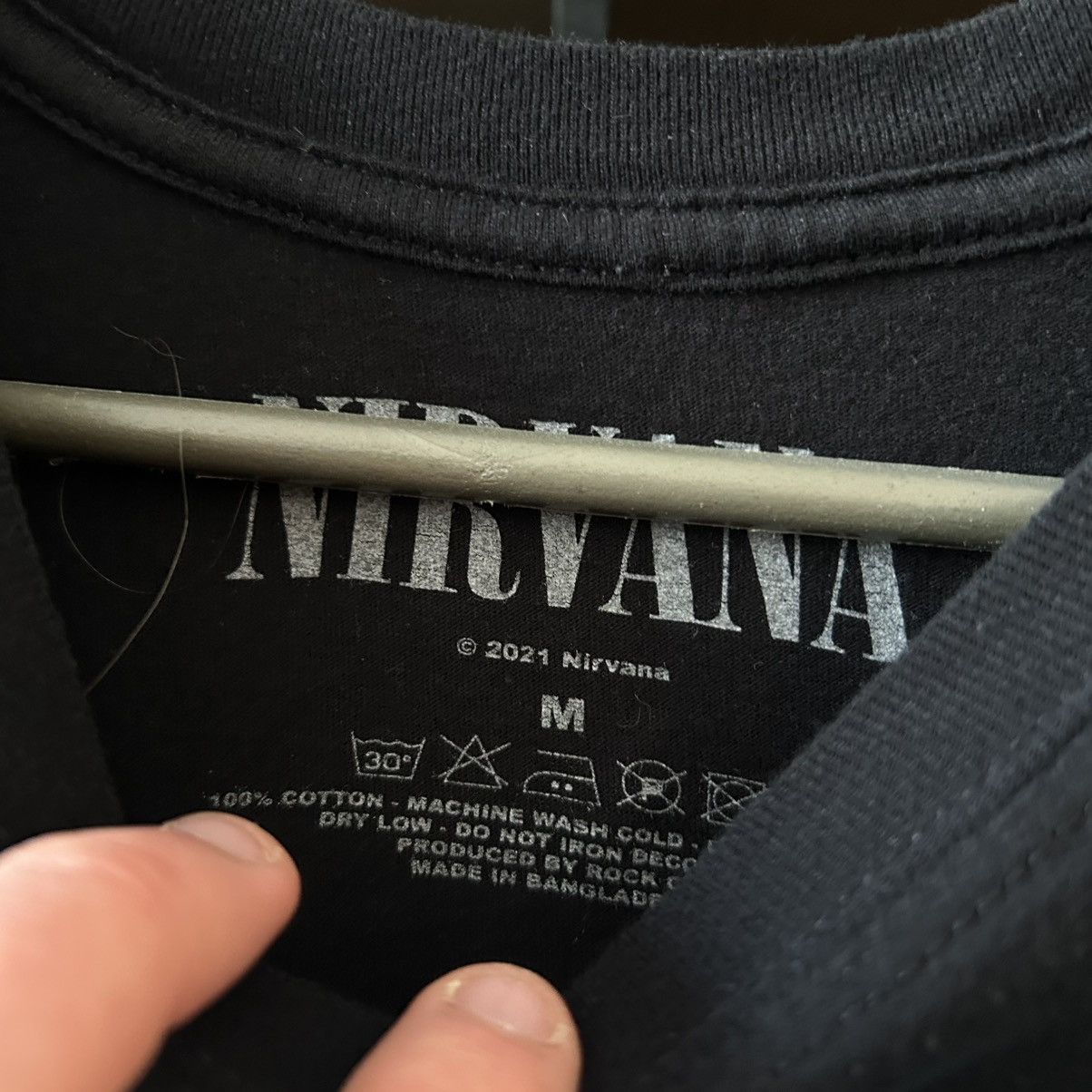 Nirvana Vintage Nirvana Nevermind bIg Graphic Logo rock band tee Size US M / EU 48-50 / 2 - 6 Thumbnail