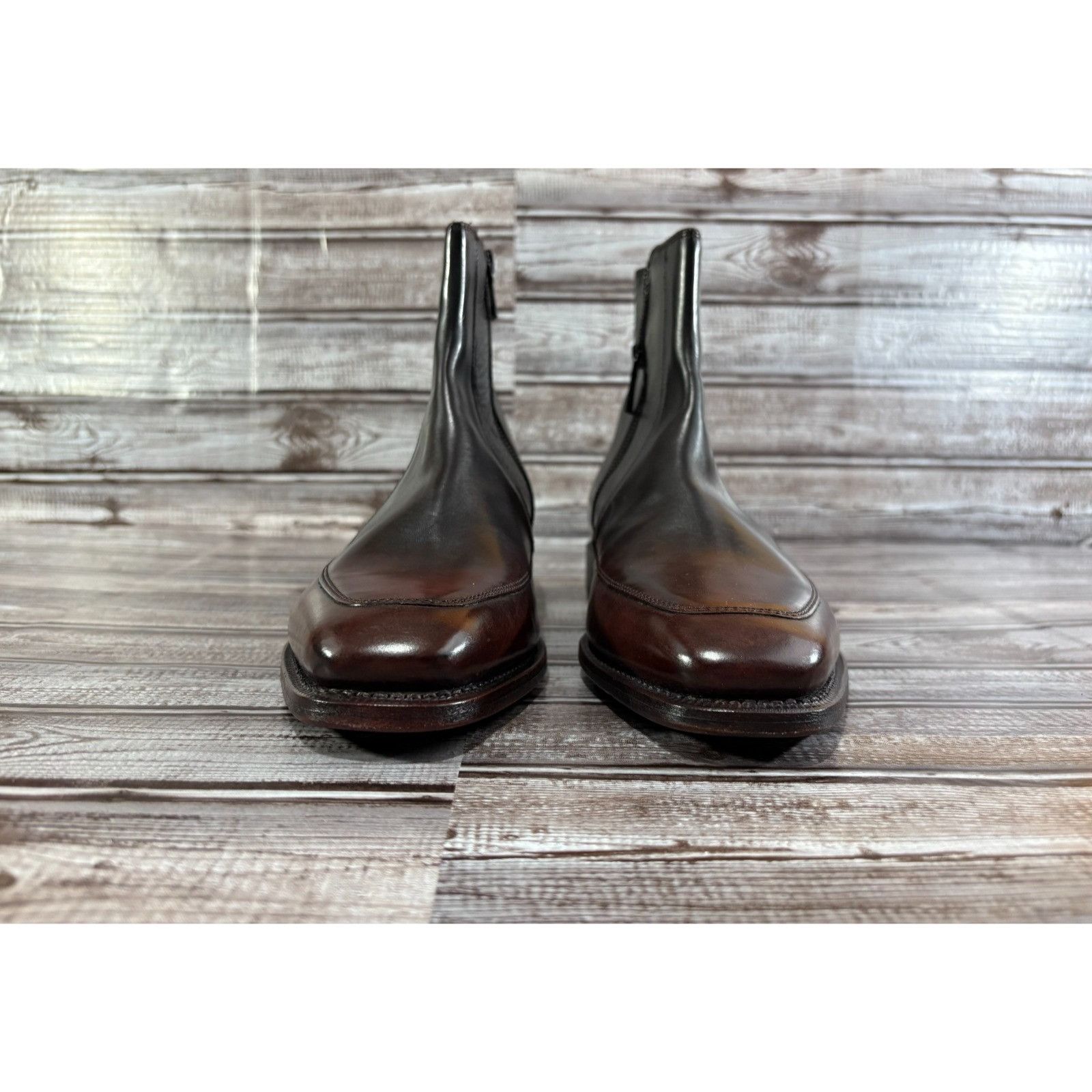 John Varvatos John Varvatos Amsterdam Apron Leather Boots size 9 burgundy Size US 9 / EU 42 - 3 Thumbnail
