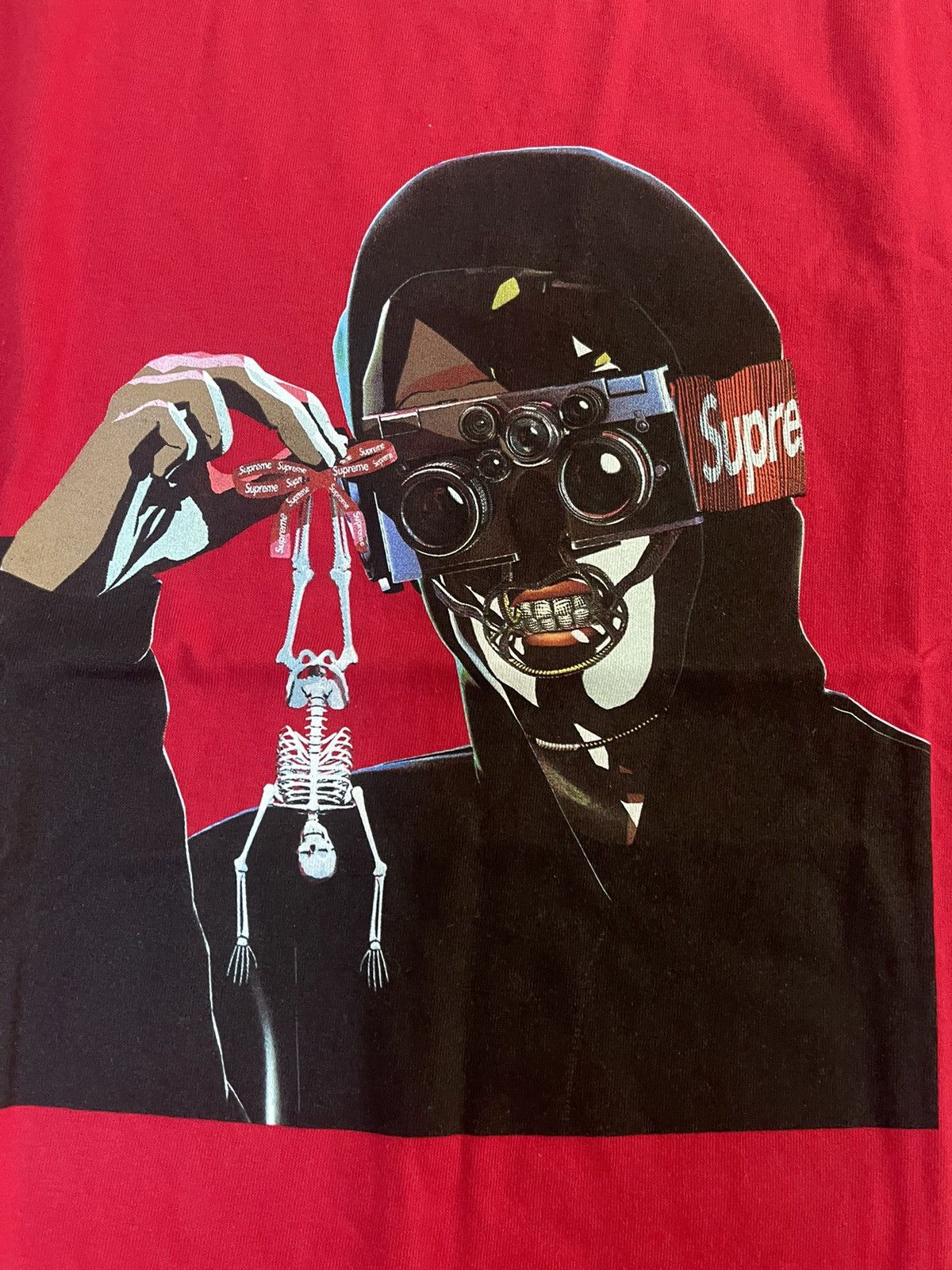 Supreme creeper graphic print crew neck tee T-SHIRT red new