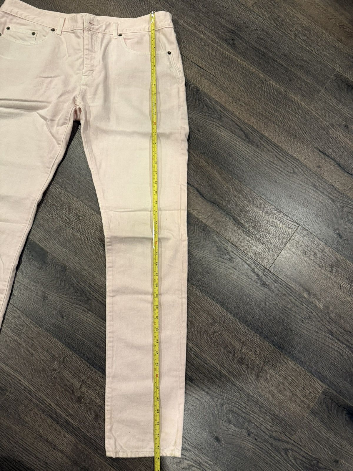Saint Laurent Paris Light Pink SLP Jeans Size US 33 - 8 Thumbnail