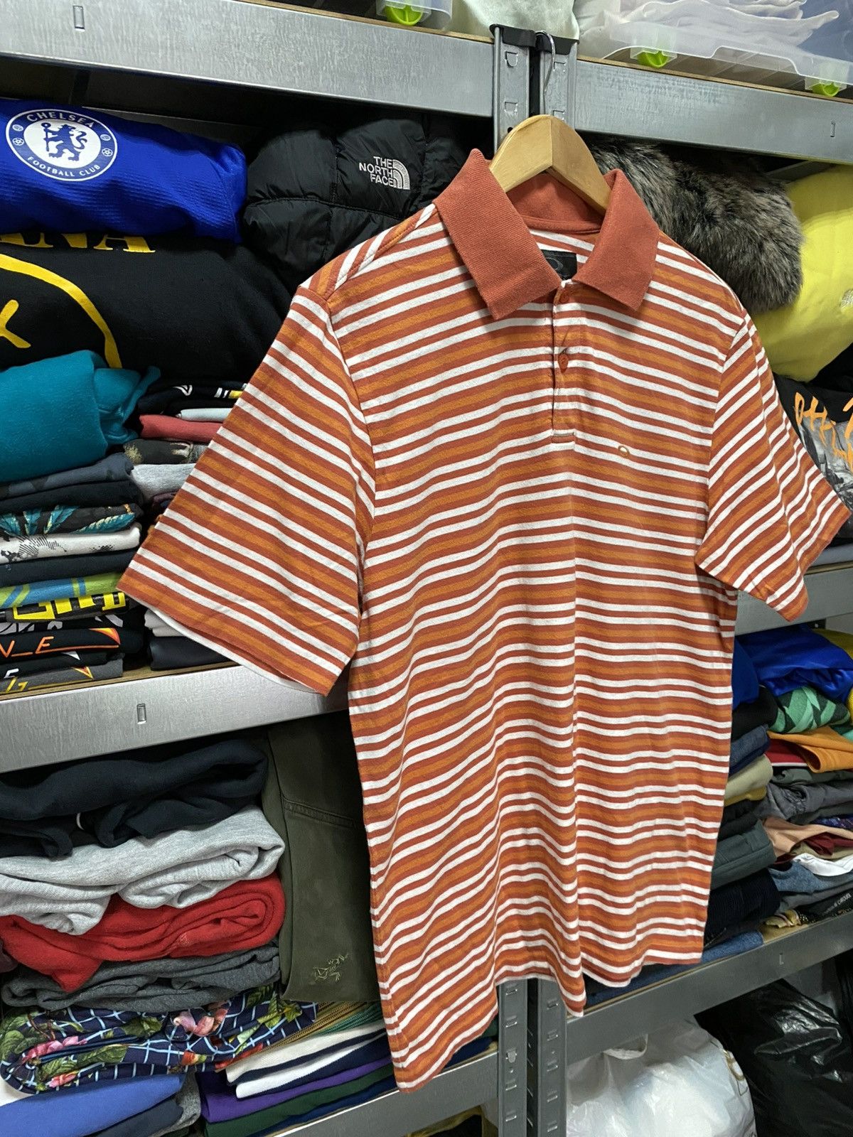 Oakley Vintage Oakley Polo T-shirt Mini Logo Striped tee y2k Size US M / EU 48-50 / 2 - 2 Thumbnail