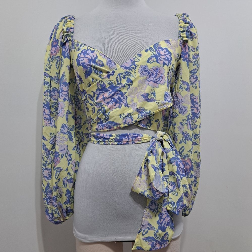 Other Yvonne & Love Floral Criss-Cross Bodies Adjustable Ties Wrap Size XL / US 12-14 / IT 48-50 - 14 Thumbnail
