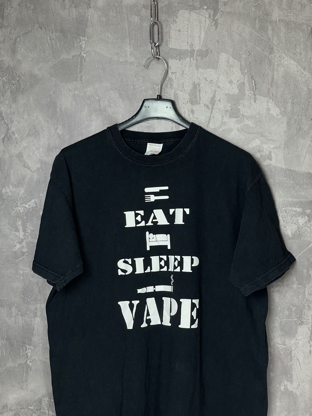 Vintage Vintage Eat Sleep Vape 90s Humor Funny Joke T shirt Size US M / EU 48-50 / 2 - 2 Thumbnail
