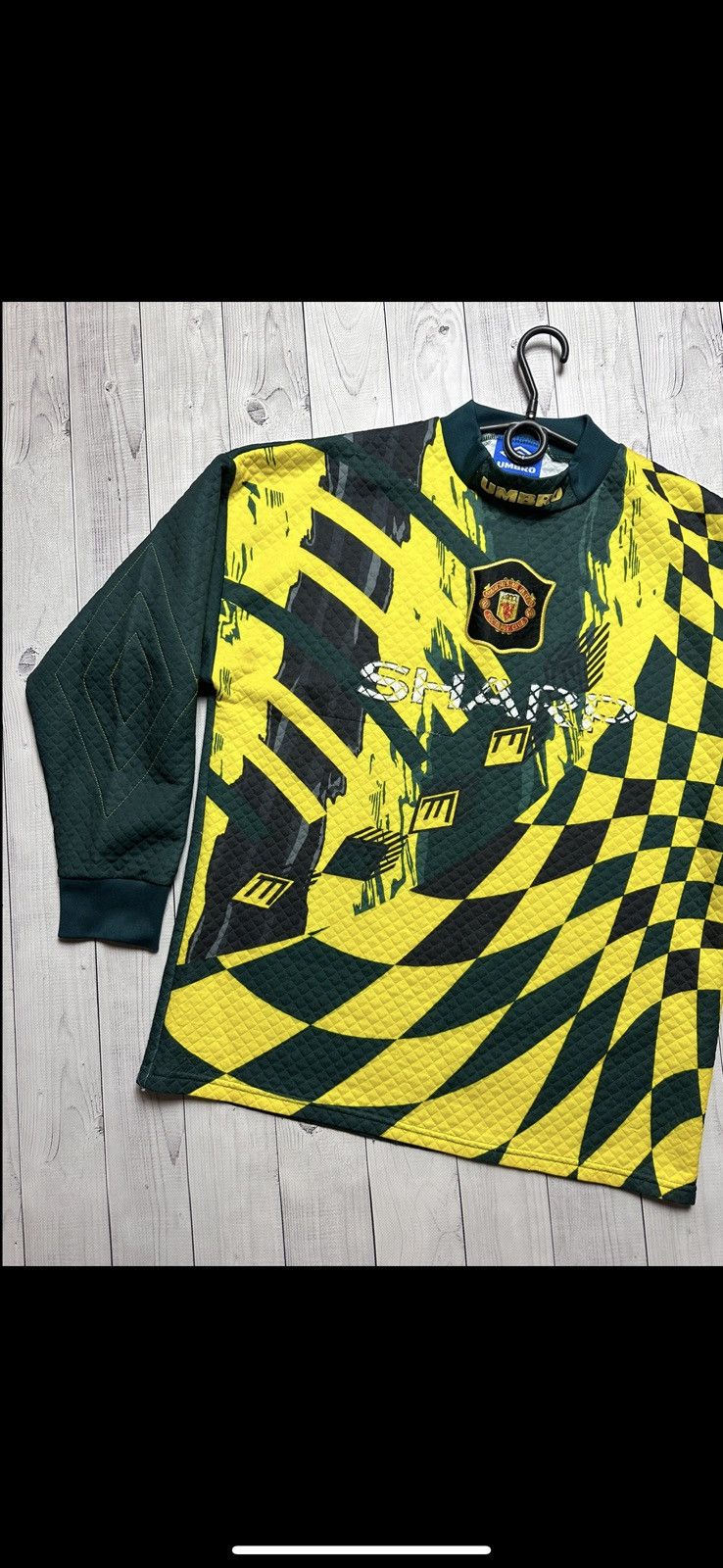 Umbro Vintage Goalkeeper Manchester United soccer jersey rare M Size US M / EU 48-50 / 2 - 2 Thumbnail