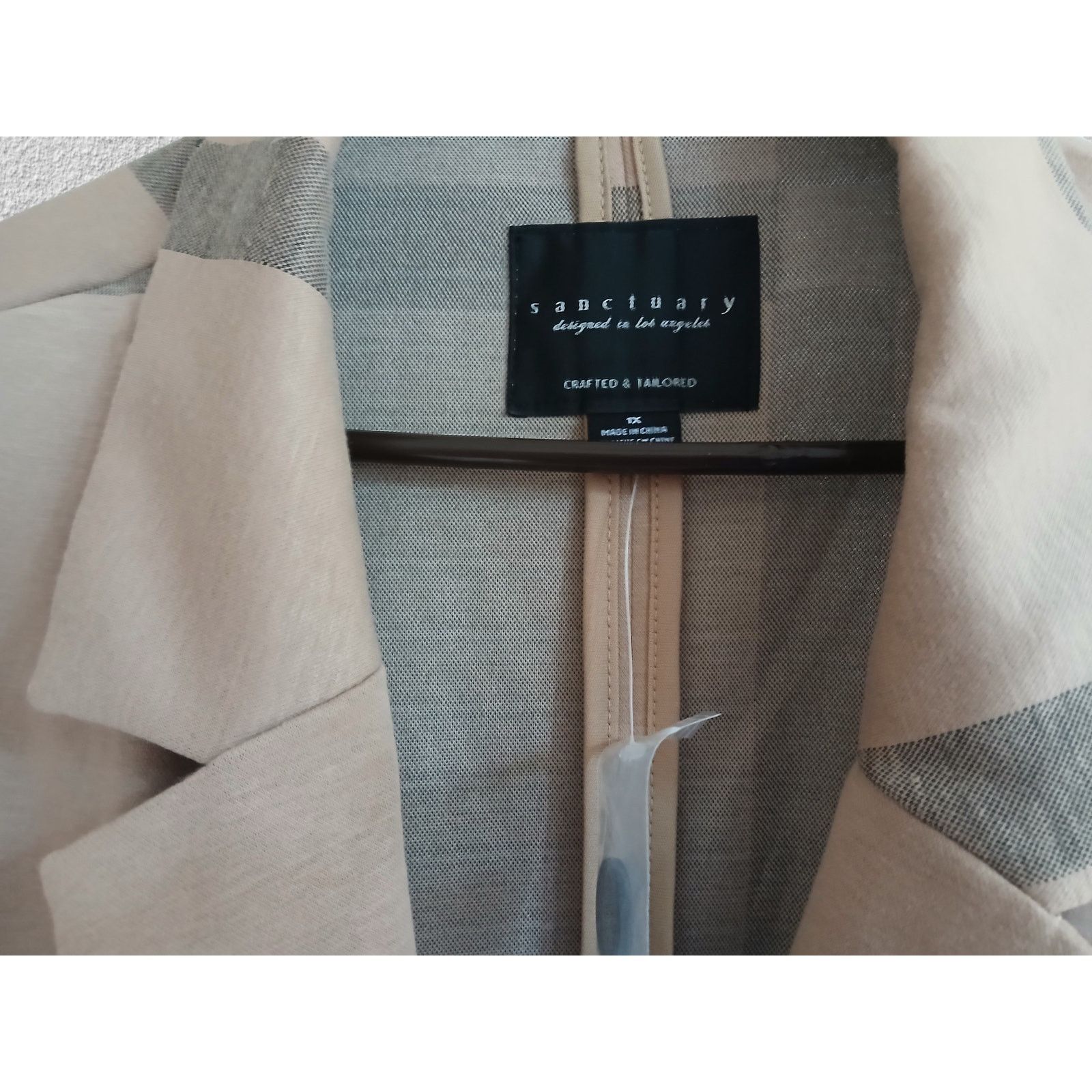 Sanctuary Sanctuary Catalina Camel Plaid Coat - Size 1X - NWOT Size XL / US 12-14 / IT 48-50 - 5 Thumbnail