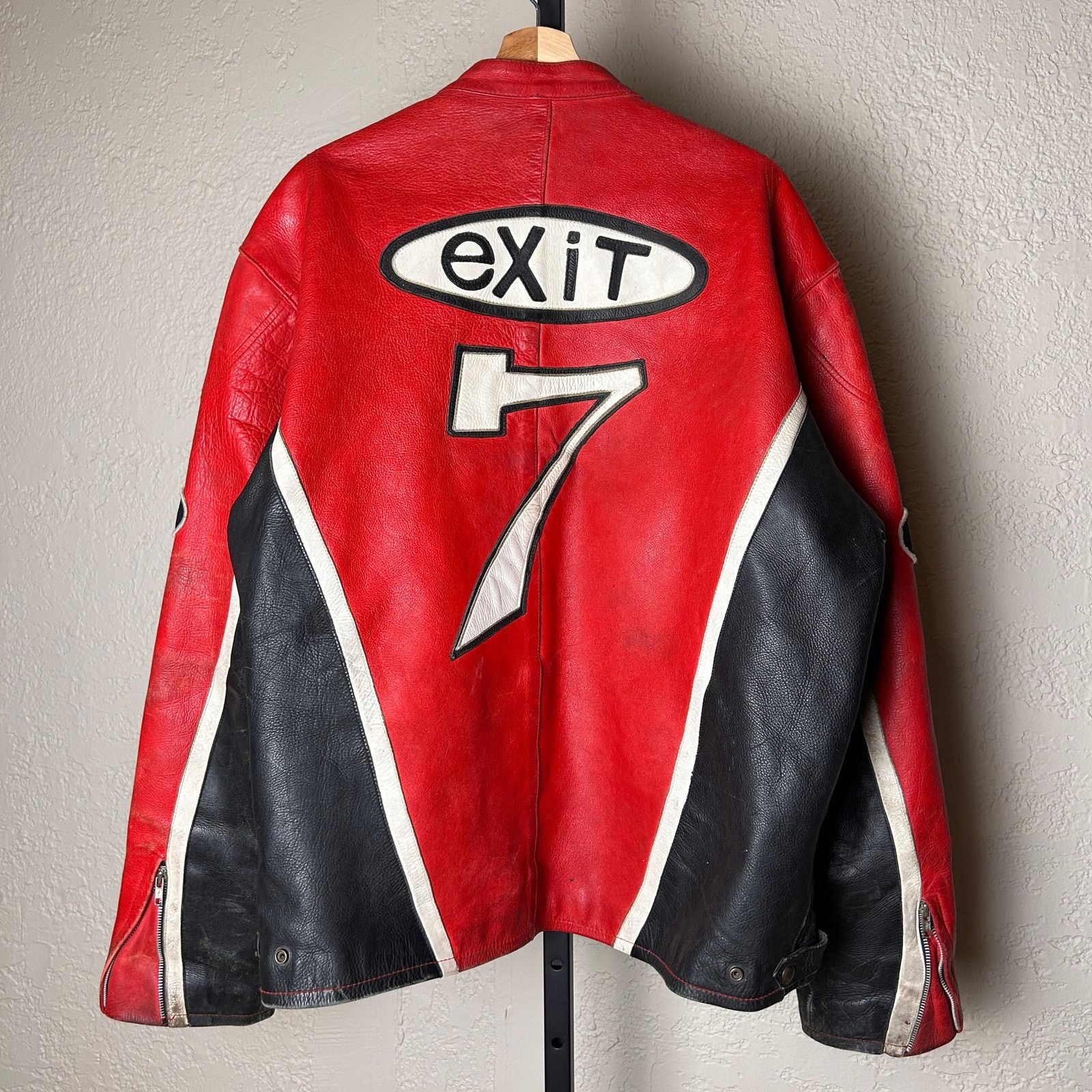 Other Vintage Pirelli Real Leather Racing Jacket Exit 7 Sz 54 XXL Size US XXL / EU 58 / 5 - 5 Thumbnail