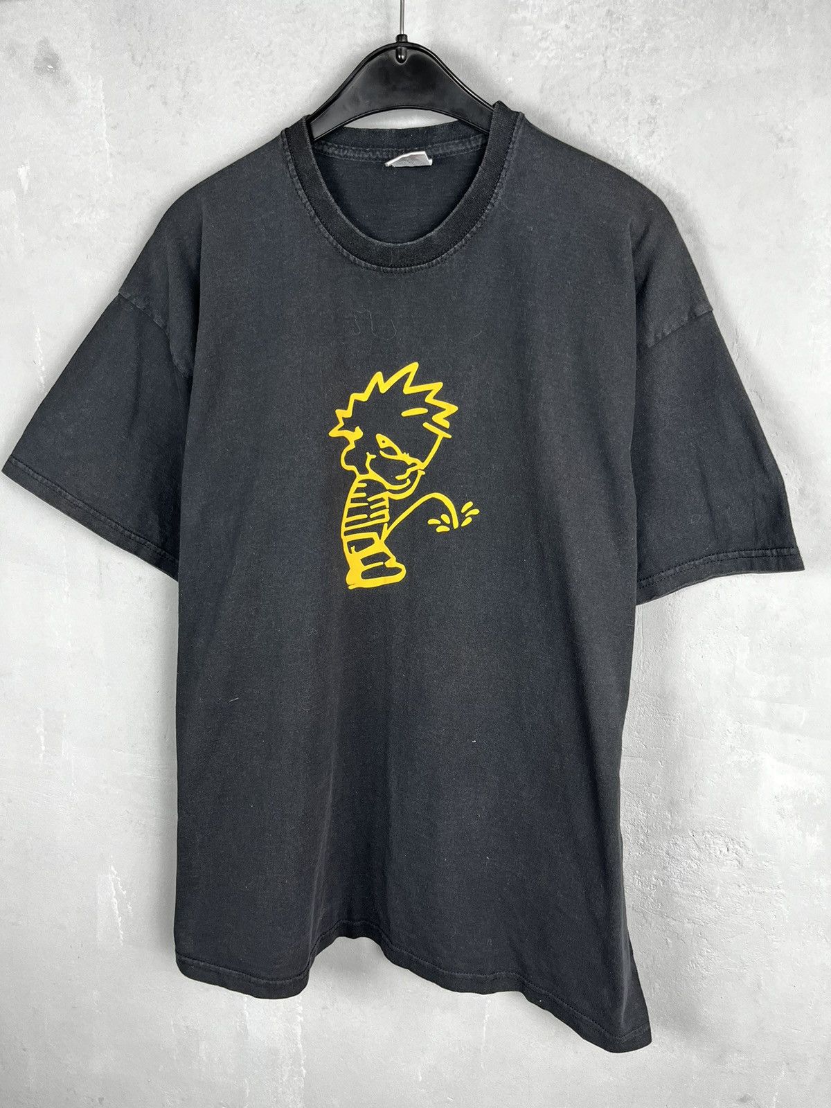 Band Tees × Vintage Vintage Hanes Piss Boy Tee Shirt Size US XL / EU 56 / 4 - 1 Thumbnail