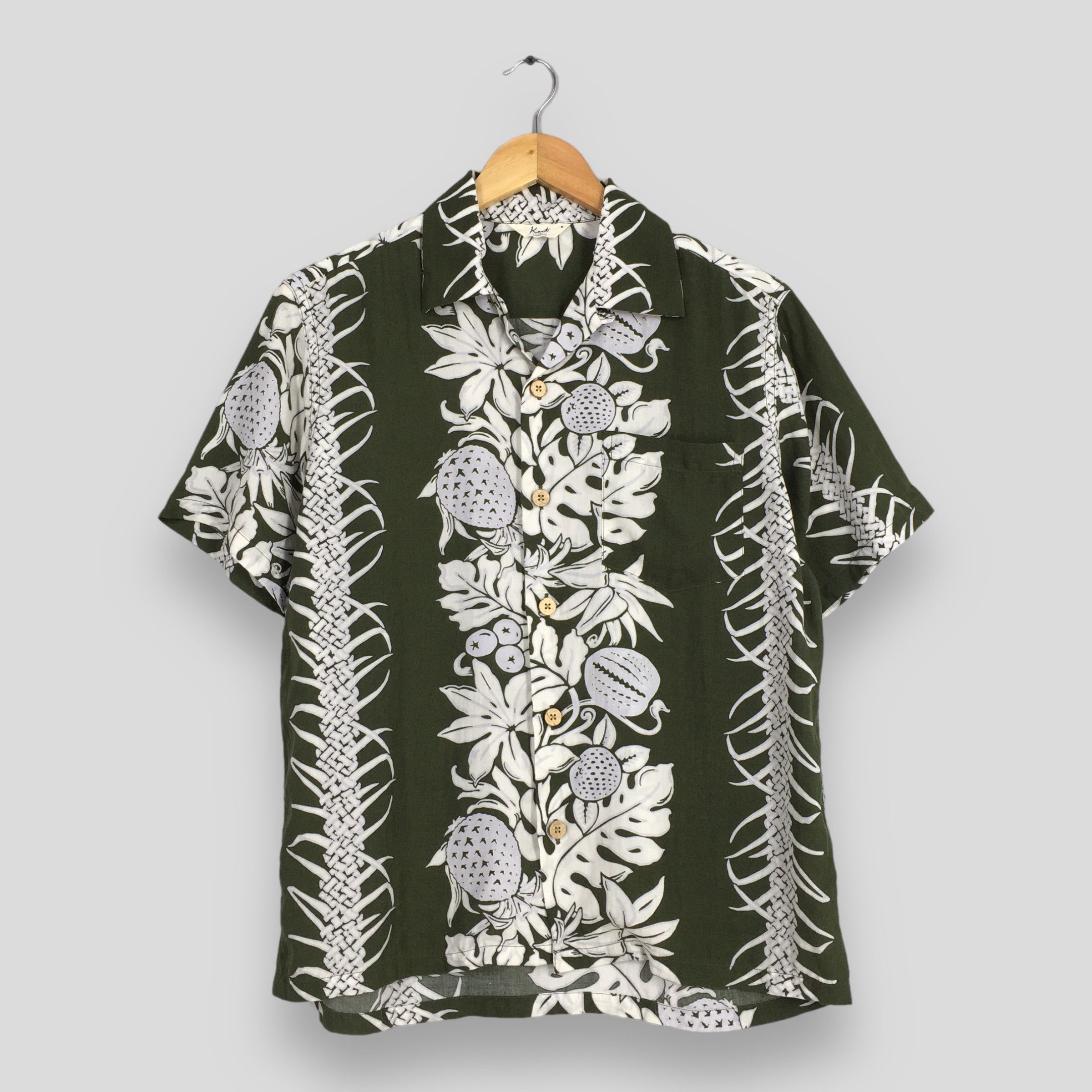 Other Vintage Floral Pineapple Hawaiian Aloha Cotton Shirt Medium Size US M / EU 48-50 / 2 - 1 Thumbnail
