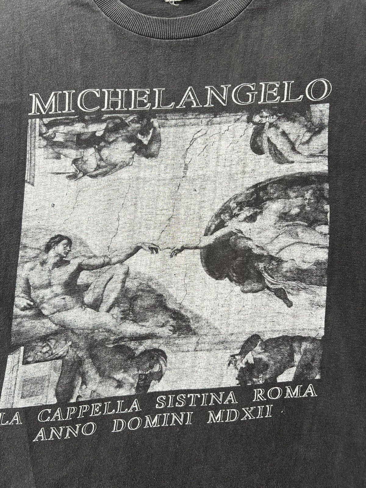 Arts & Science Vintage 90s Michelangelo La Cappella Sistina Art T-shirt Size US M / EU 48-50 / 2 - 6 Thumbnail