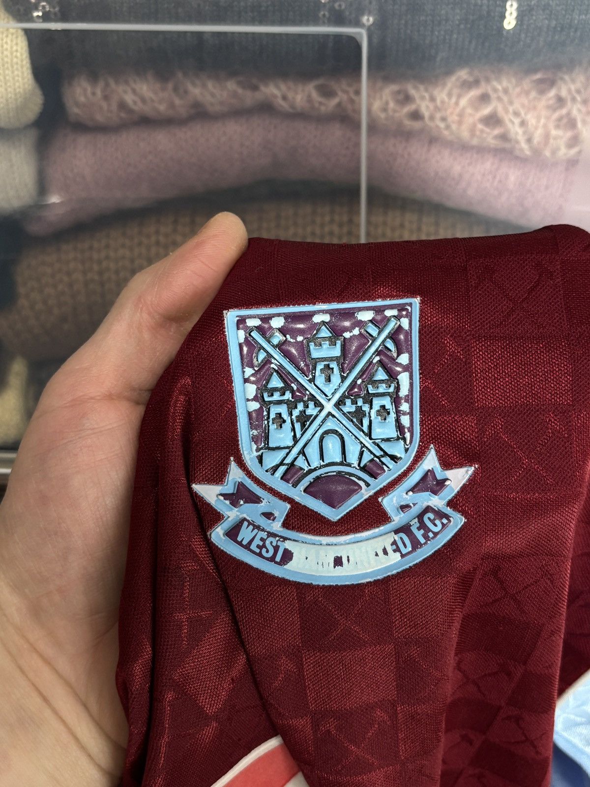 Vintage Archive 1990/91 West Ham United Soccer Jersey Vintage Bukta Size US S / EU 44-46 / 1 - 8 Thumbnail