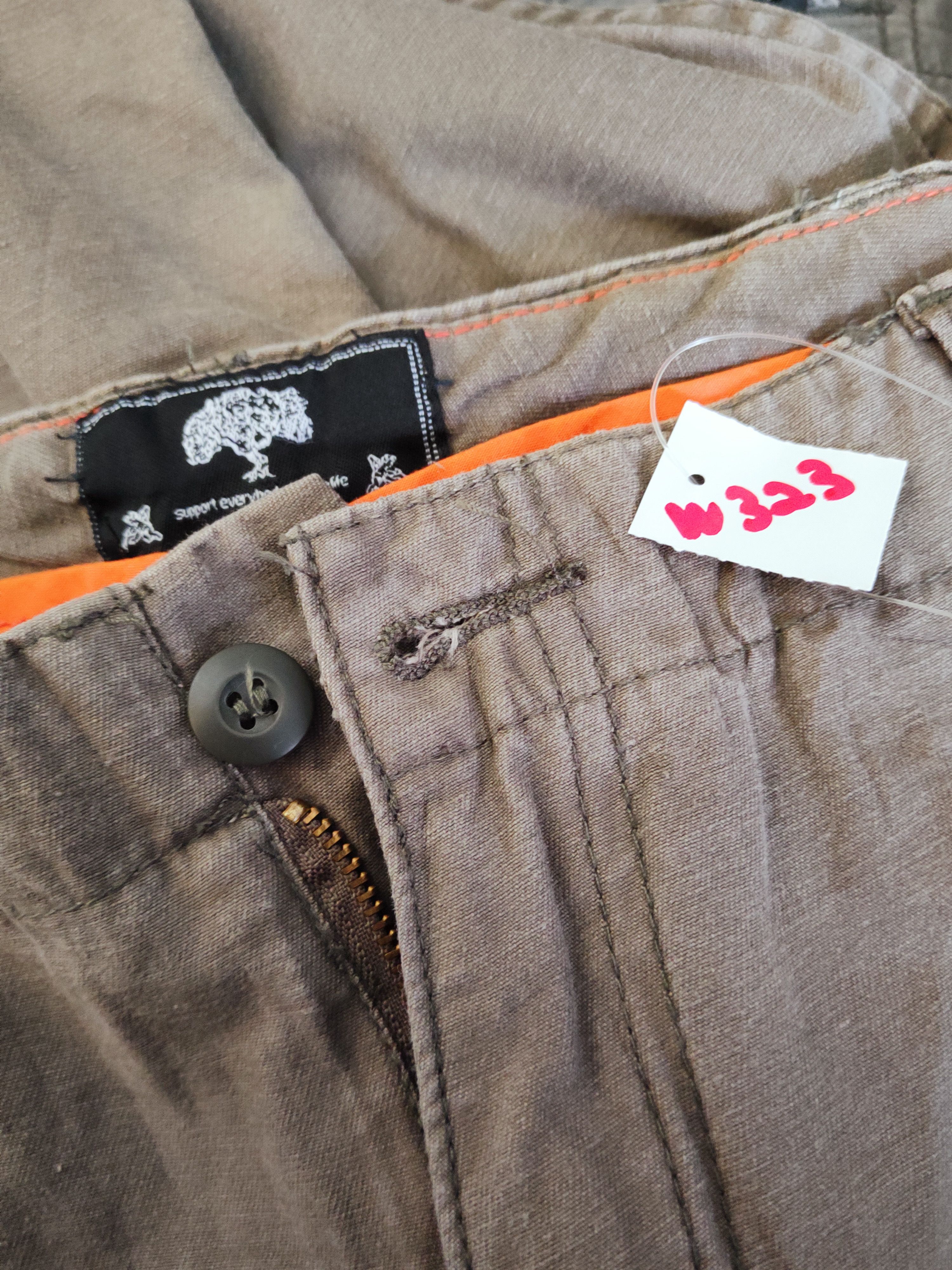 Japanese Brand Baycrest Dark Brown Faded Multipocket Cargo Pants #W323 Size US 34 / EU 50 - 15 Thumbnail