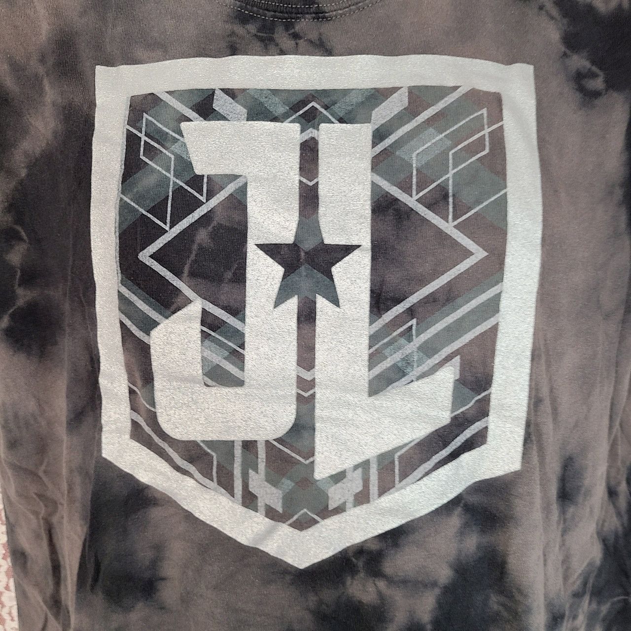 DC DC comics justice league black grey tie dye tshirt large Size US L / EU 52-54 / 3 - 4 Thumbnail