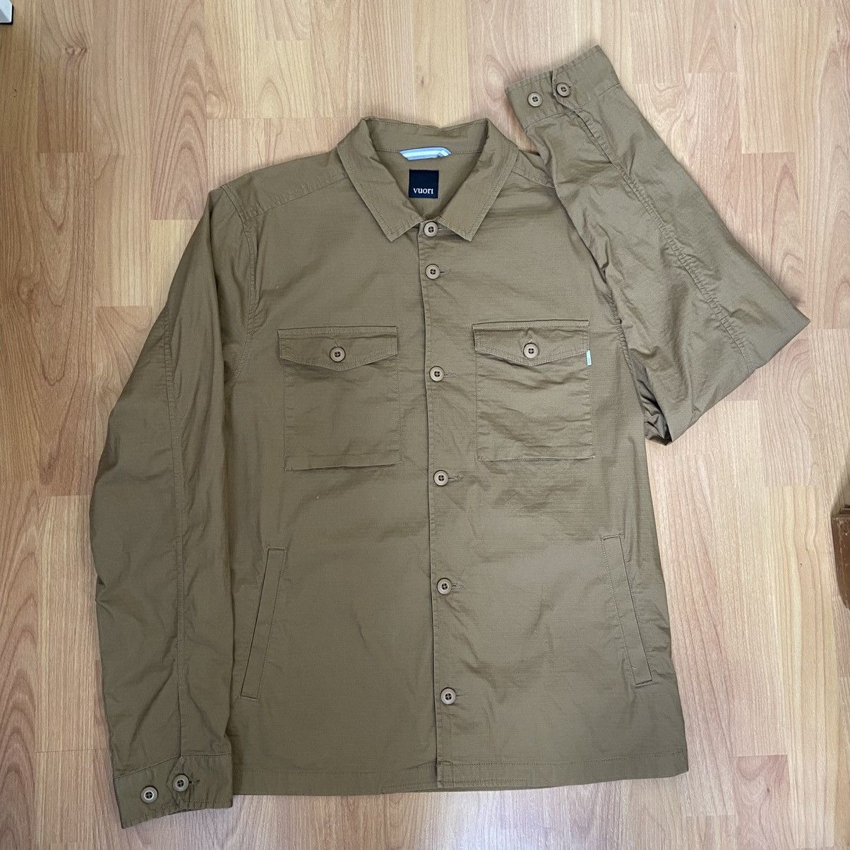 Vuori Vuori Ripstop Wheat Button Up Jacket Men’s XL Size US XL / EU 56 / 4 - 2 Thumbnail