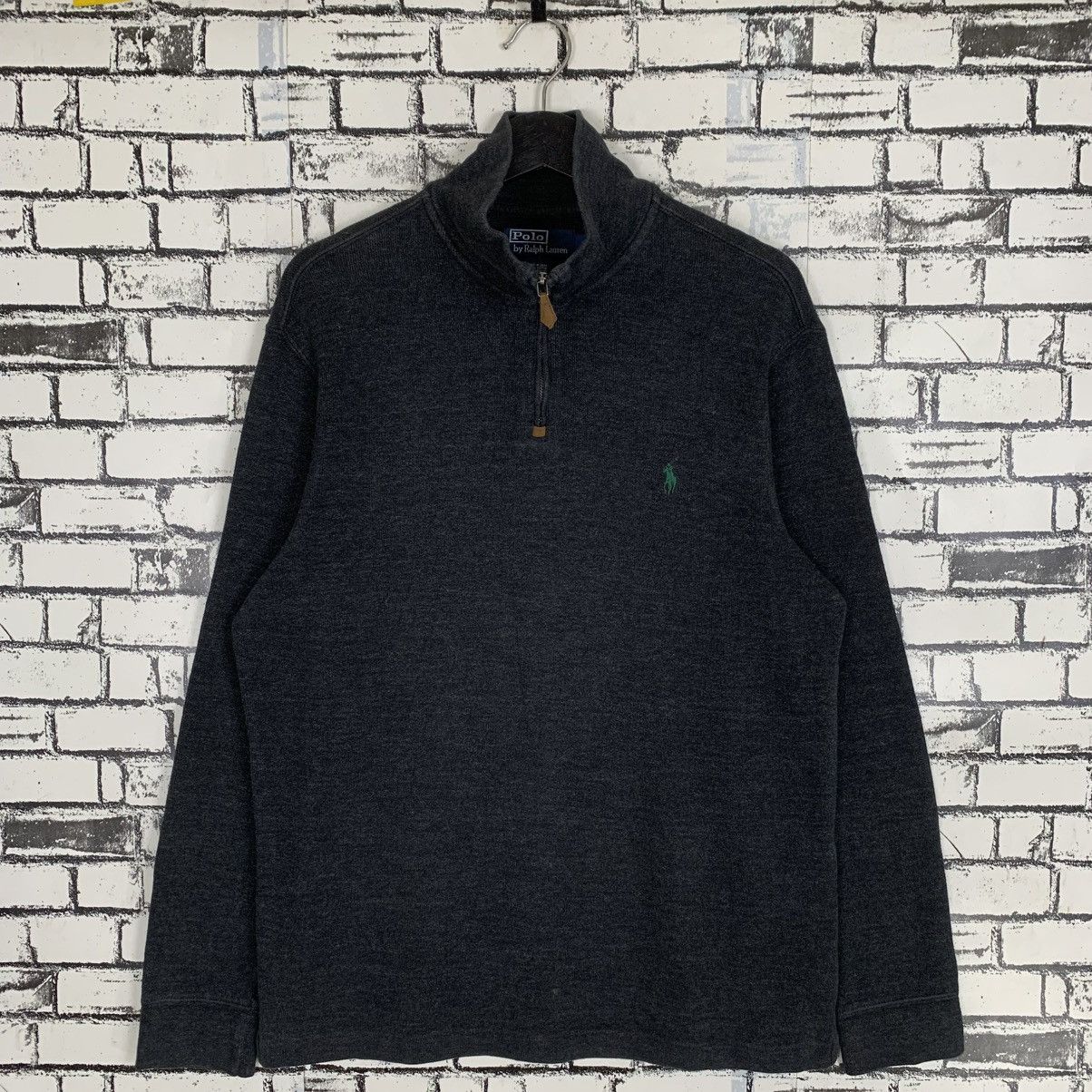 Polo Ralph Lauren Vintage Polo Ralph Lauren Half Zip Sweatshirt Size US L / EU 52-54 / 3 - 1 Thumbnail