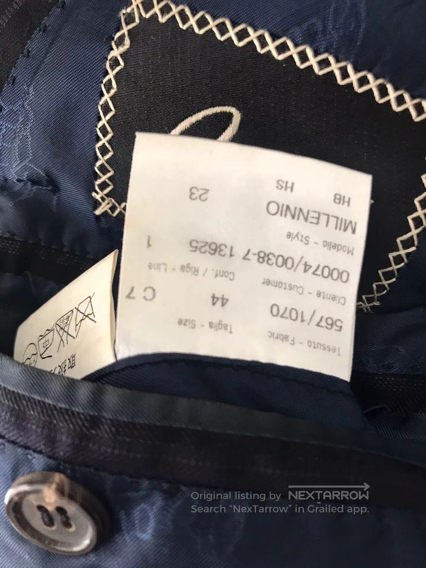 Brioni Brioni Wool Suit Super150s Dark Blue. Size US S / EU 44-46 / 1 - 7 Thumbnail