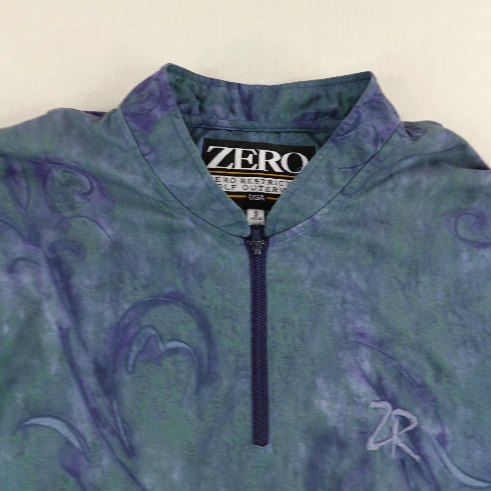 Vintage VINTAGE Zero Restriction Jacket Womens Small Tie Dye Windbreaker Wind Shirt Golf Size S / US 4 / IT 40 - 2 Thumbnail