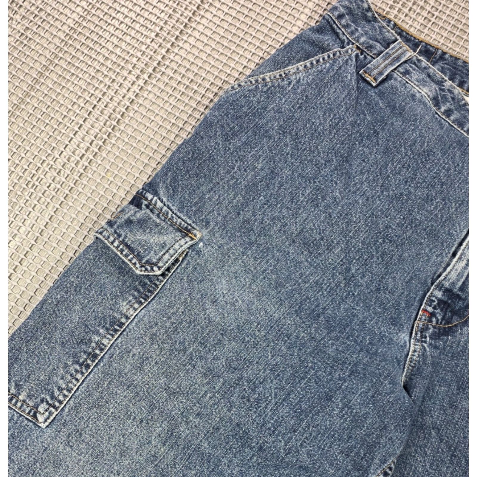 Tommy Hilfiger Vintage Tommy Hilfiger Jeans Cargo Baggy Wide Leg Y2K 2000s Grunge Logo 36x32 Size US 36 / EU 52 - 5 Thumbnail