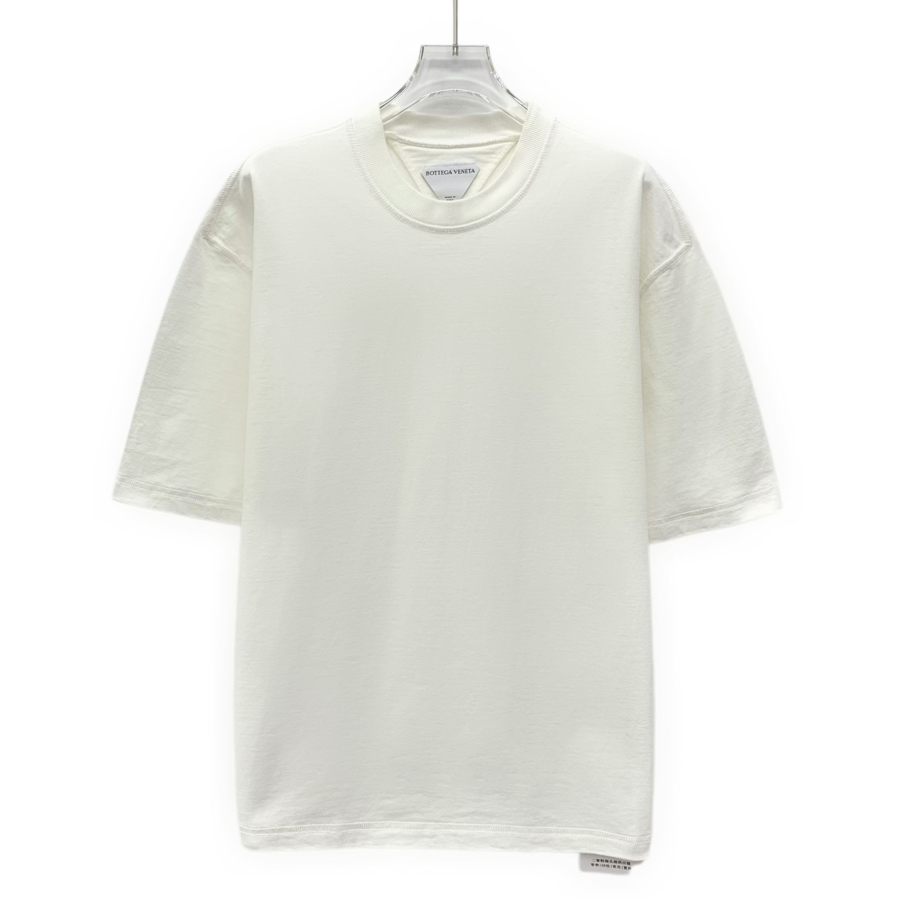 Bottega Veneta Bottega Veneta White Cotton T-Shirt Size S / US 4 / IT 40 - 1 Thumbnail