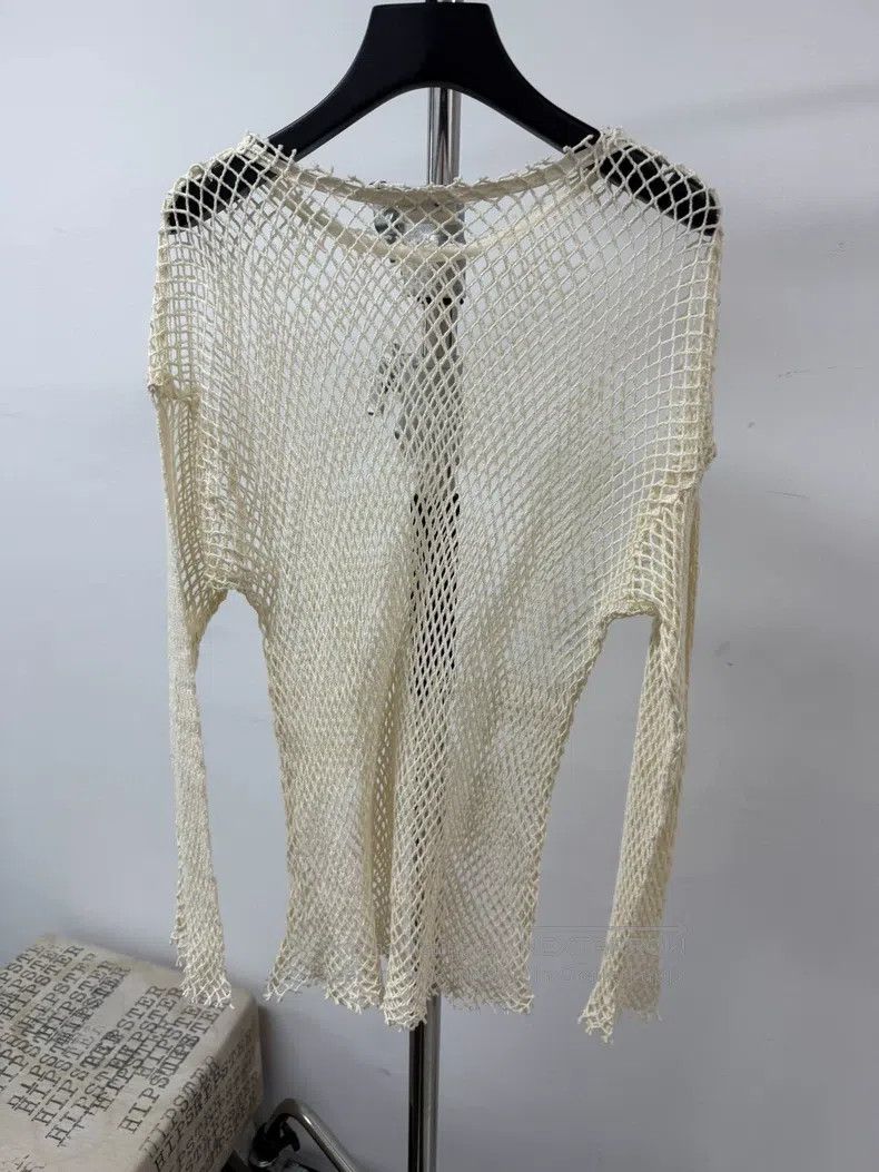 Dries Van Noten Dries Van Noten Mesh Milk White Base Layer Size S / US 4 / IT 40 - 6 Thumbnail