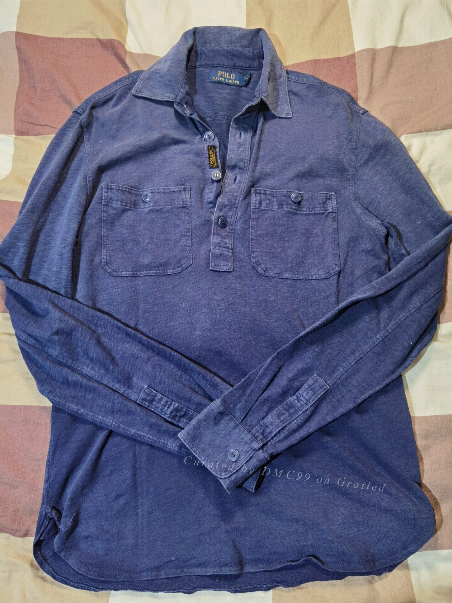 RRL Ralph Lauren RRL Ralph Lauren Vintage Indigo Washed Long Sleeve Shirt Size US M / EU 48-50 / 2 - 1 Thumbnail