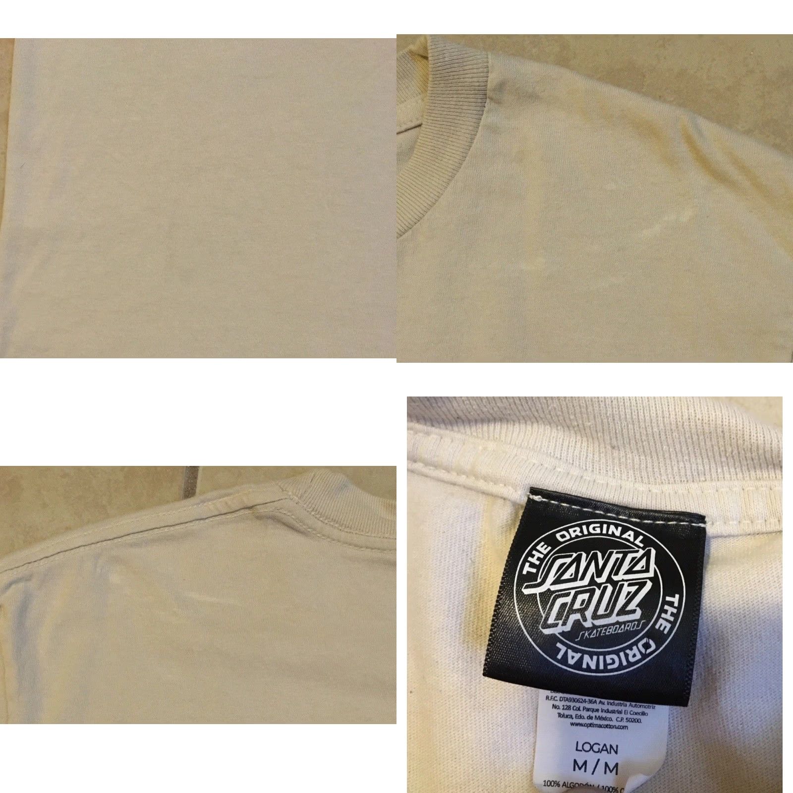Thrasher VINTAGE Santa Cruz Skateboards Faded Shirt M Beige Thrasher 80s 90s Beach California Skate Graphic Tee Mens -? Size US M / EU 48-50 / 2 - 8 Thumbnail