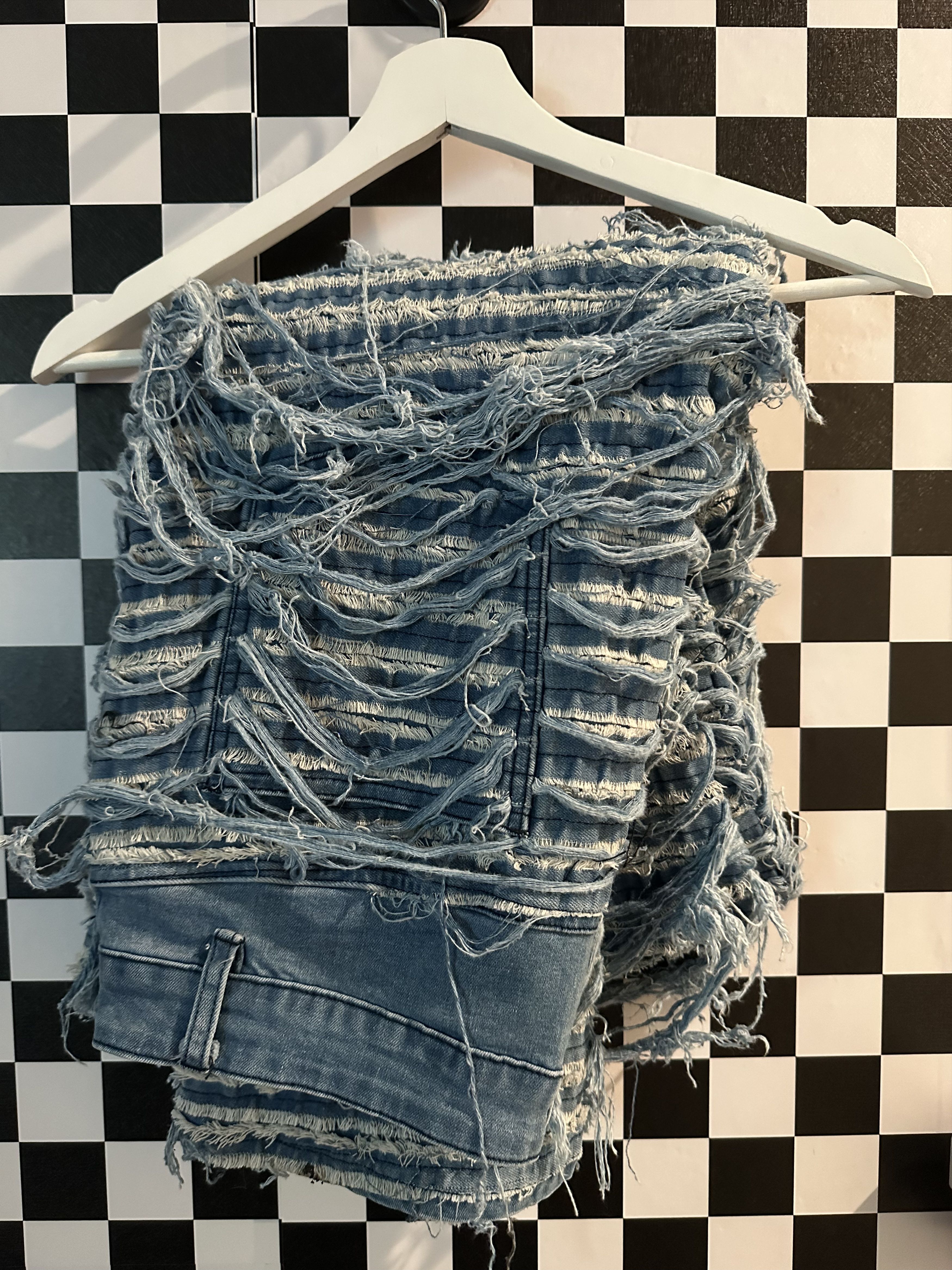 GUAPI Rare 1/100 Spiderweb Distressed Stacked Denim Size US 32 / EU 48 - 3 Thumbnail
