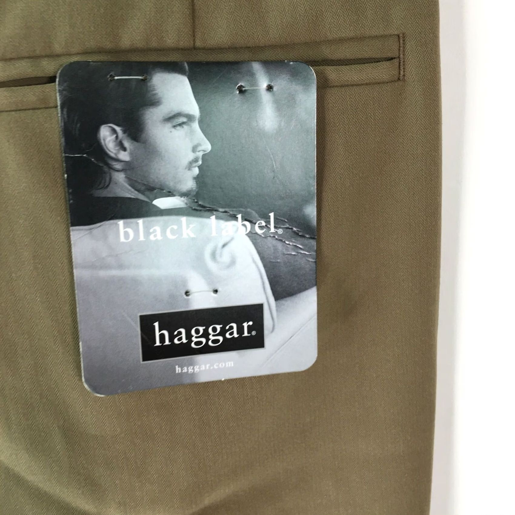 Haggar VINTAGE? No. Haggar Mens Casual Regular Flat Front Straight Tan Dress Pants 38 X 32 Size US 38 / EU 54 - 6 Thumbnail