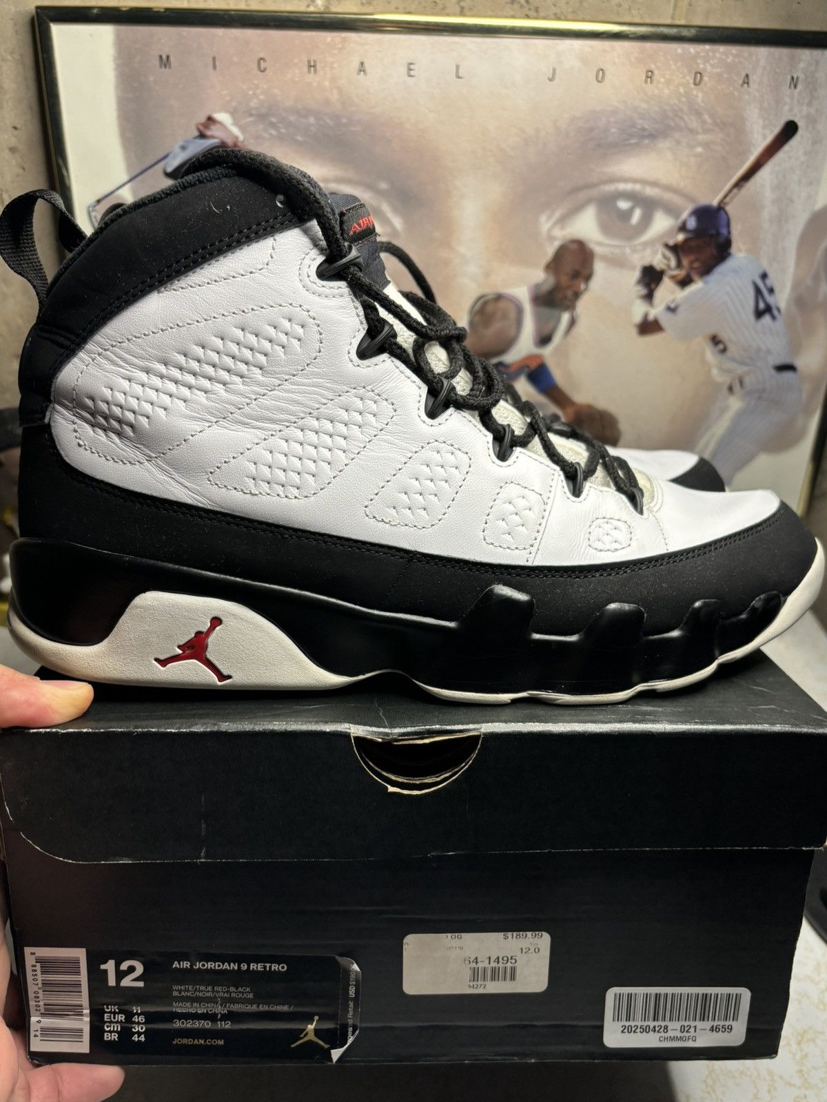 Jordan Brand Air Jordan 9 Retro OG 2016 Space Jam 2016 Size US 12 / EU 45 - 1 Thumbnail