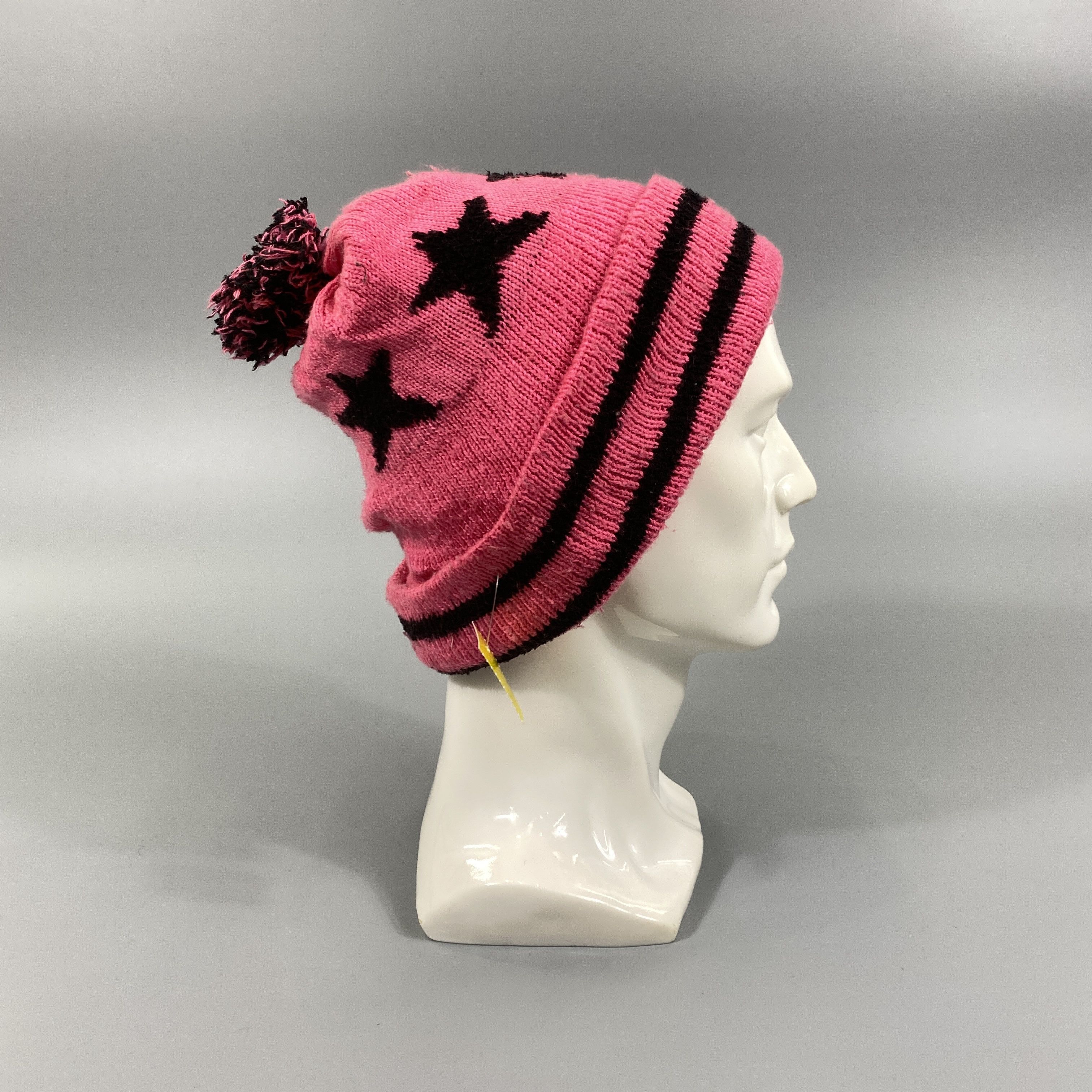 Japanese Brand Star Snow Cap Beanie With Pompom -BN710 Size ONE SIZE - 4 Thumbnail