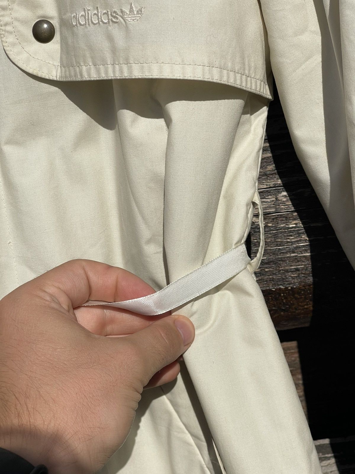 Adidas 1970’s Adidas Made in West Germany Vintage trench Coat beige Size L / US 10 / IT 46 - 16 Thumbnail